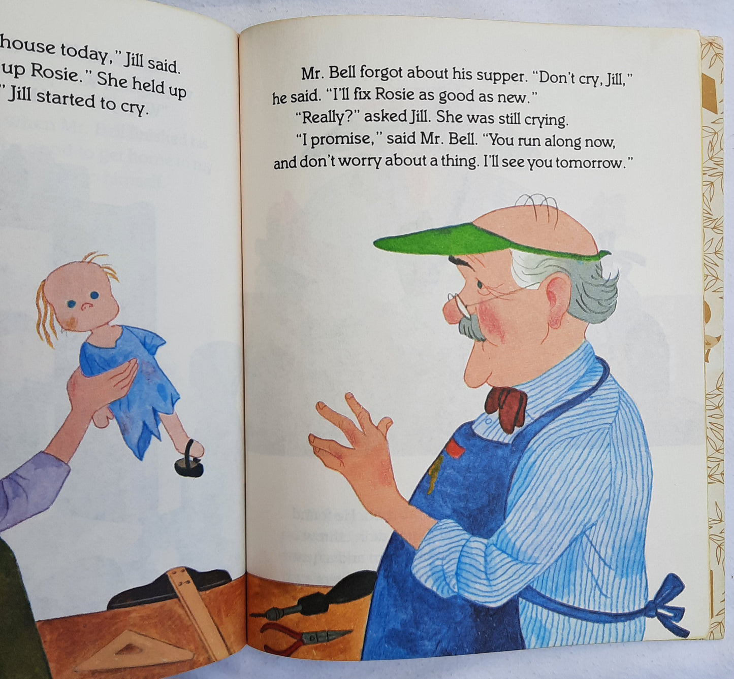 Mr. Bell's Fixit Shop by Ronne Pelzman (Very Good, 1981, HC, 24 pages, Little Golden Book)