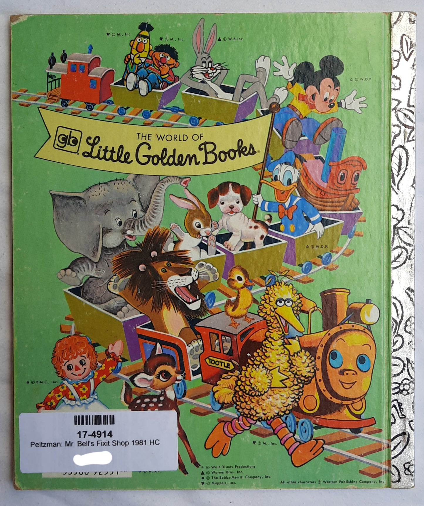 Mr. Bell's Fixit Shop by Ronne Pelzman (Very Good, 1981, HC, 24 pages, Little Golden Book)