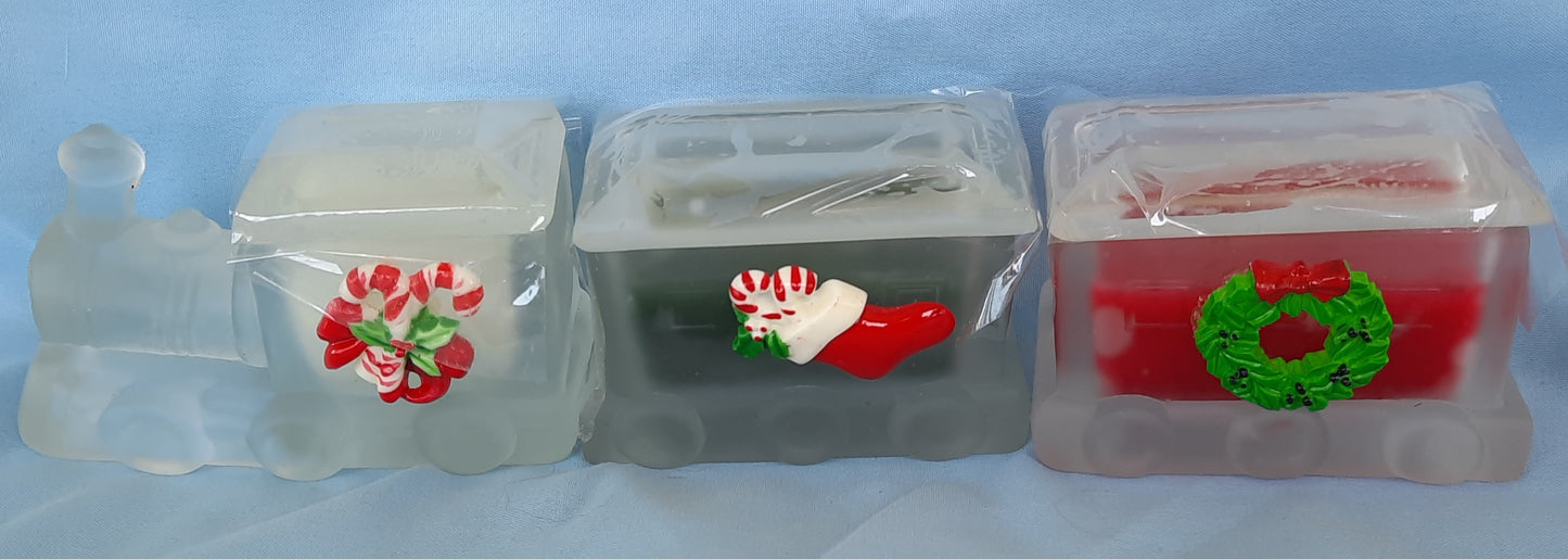 Christmas Around the World Frosted Glass Train by House of Lloyd, Inc. (New in opened box)