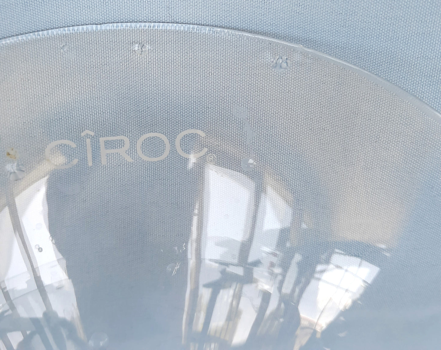 Ciroc Martini Cocktail Bubble Base Hand-Blown, Tapered Glass 5" High x 4.75" Wide