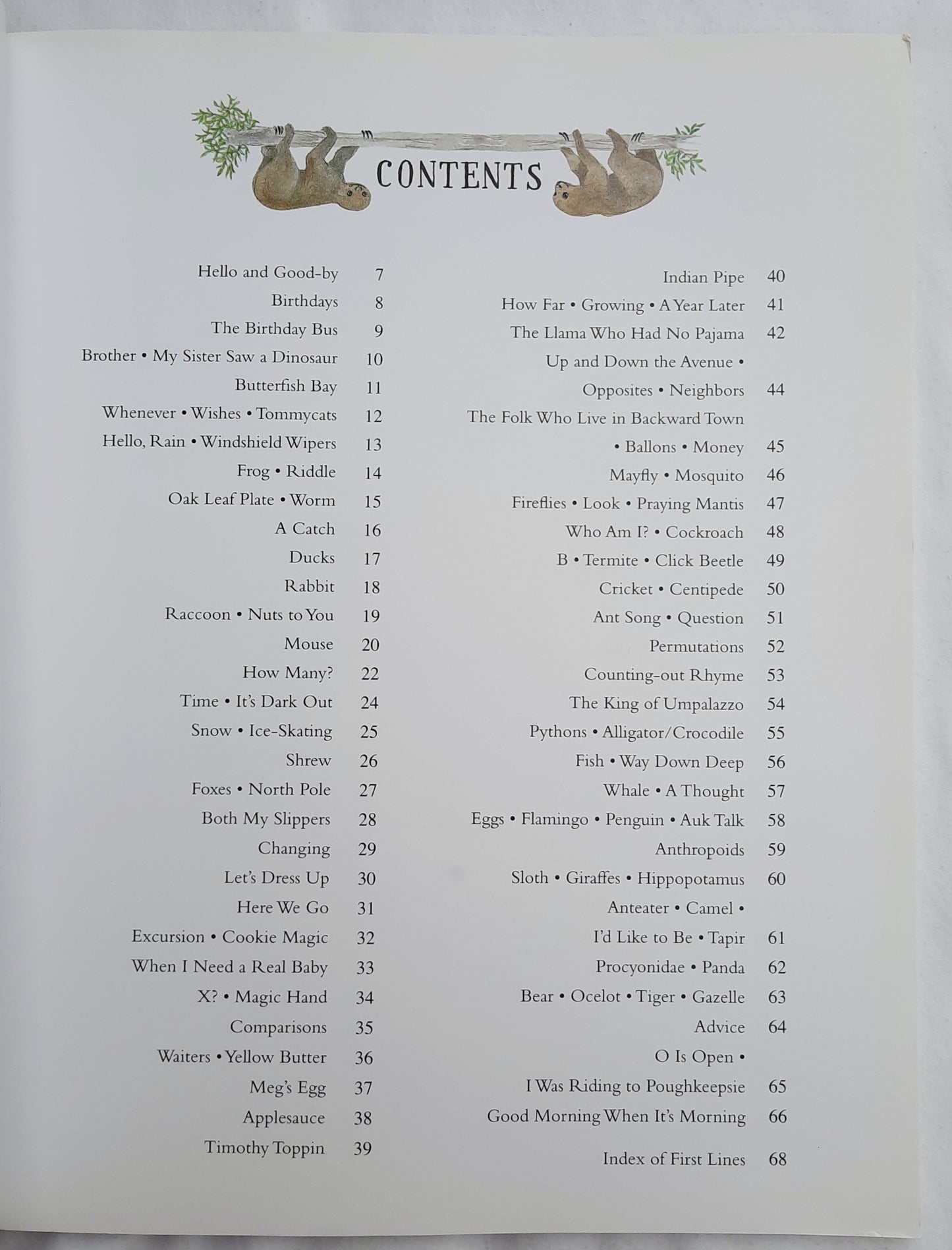 The Llama Who Had No Pajama: 100 Favorite Poems by Mary Ann Hoberman (Good, 1998, Pbk, 68 pgs, Harcourt)