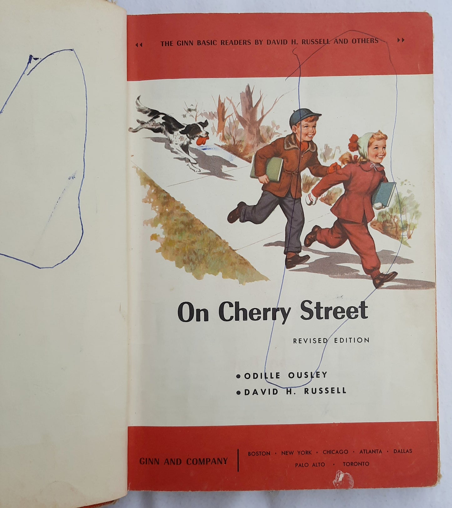 On Cherry Street Revised Edition by Odille Ousley; Davis Russell (Acceptable, 1961 HC, 224 pages, Ginn and Co.)