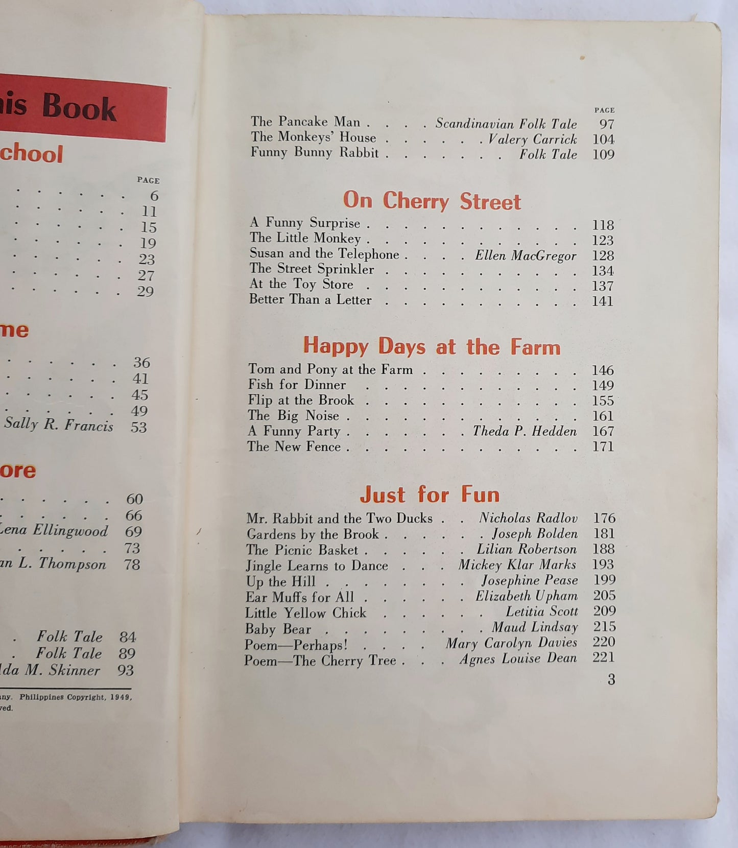 On Cherry Street Revised Edition by Odille Ousley; Davis Russell (Acceptable, 1961 HC, 224 pages, Ginn and Co.)