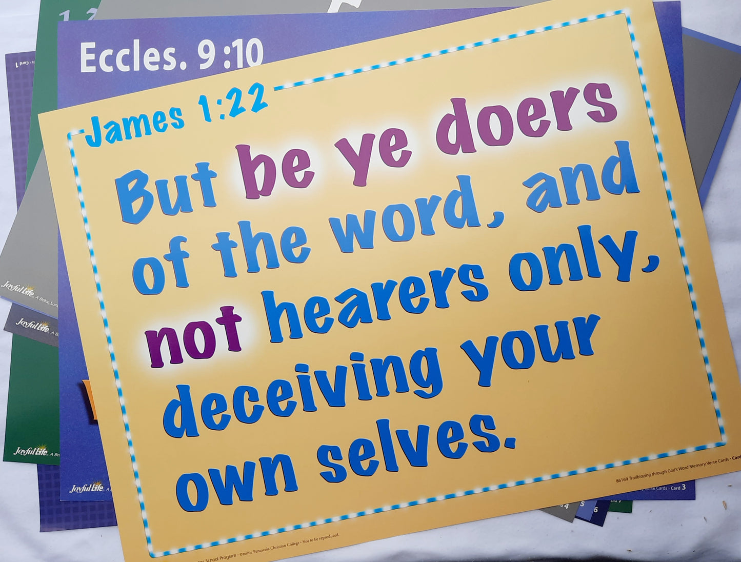 Abeka Trailblazing Through God's Word Memory Verse Cards (New)