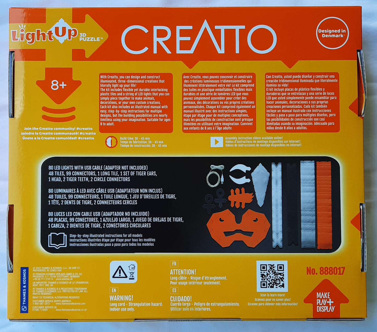Light Up 3D Puzzle: Sunshine Sabertooth & Ferocious Friends by Creatto (New, 2021, Age 8+)
