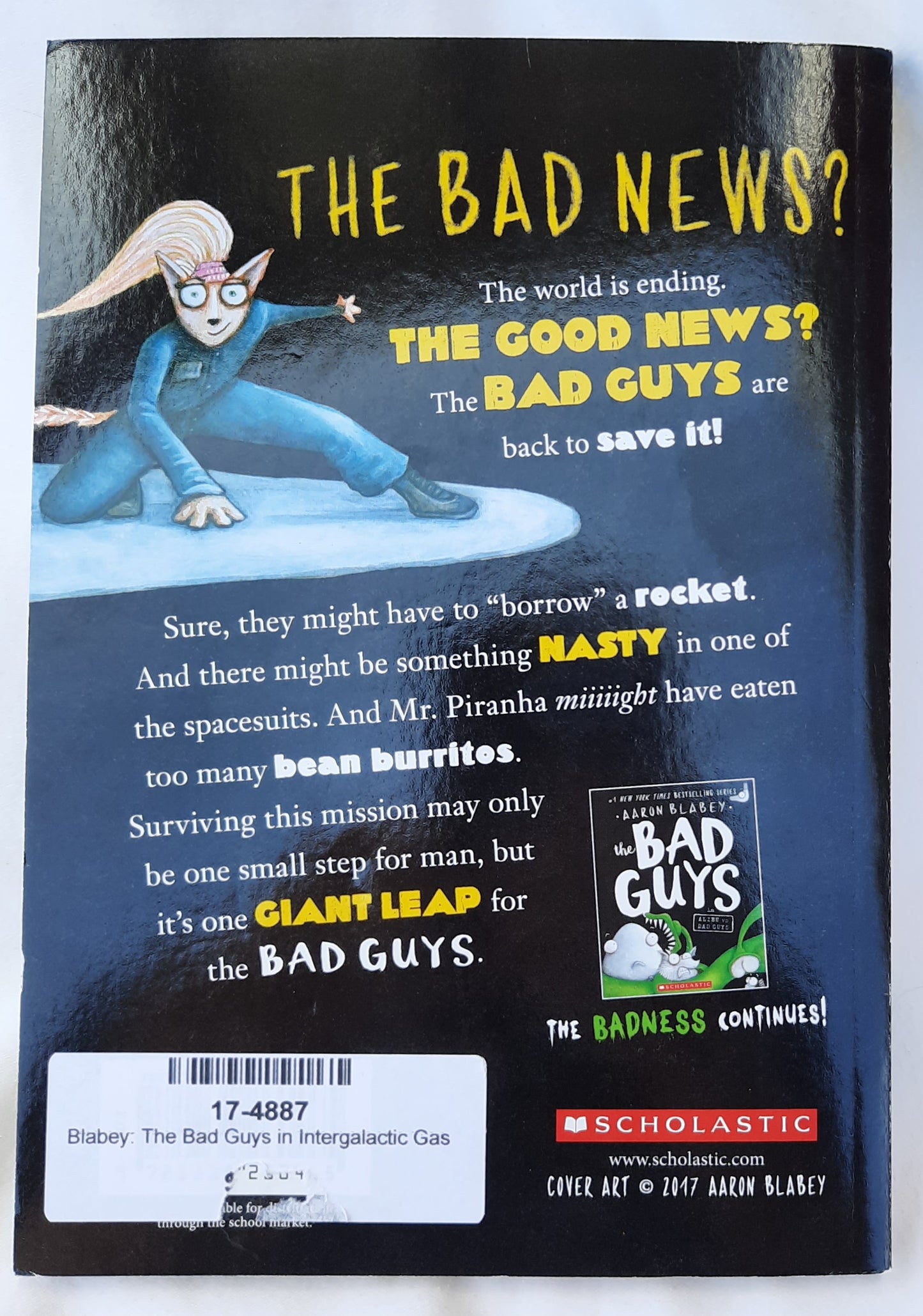 The Bad Guys in Intergalactic Gas #5 by Aaron Blabey (New, 2018, Pbk, 140 pages, Scholastic)