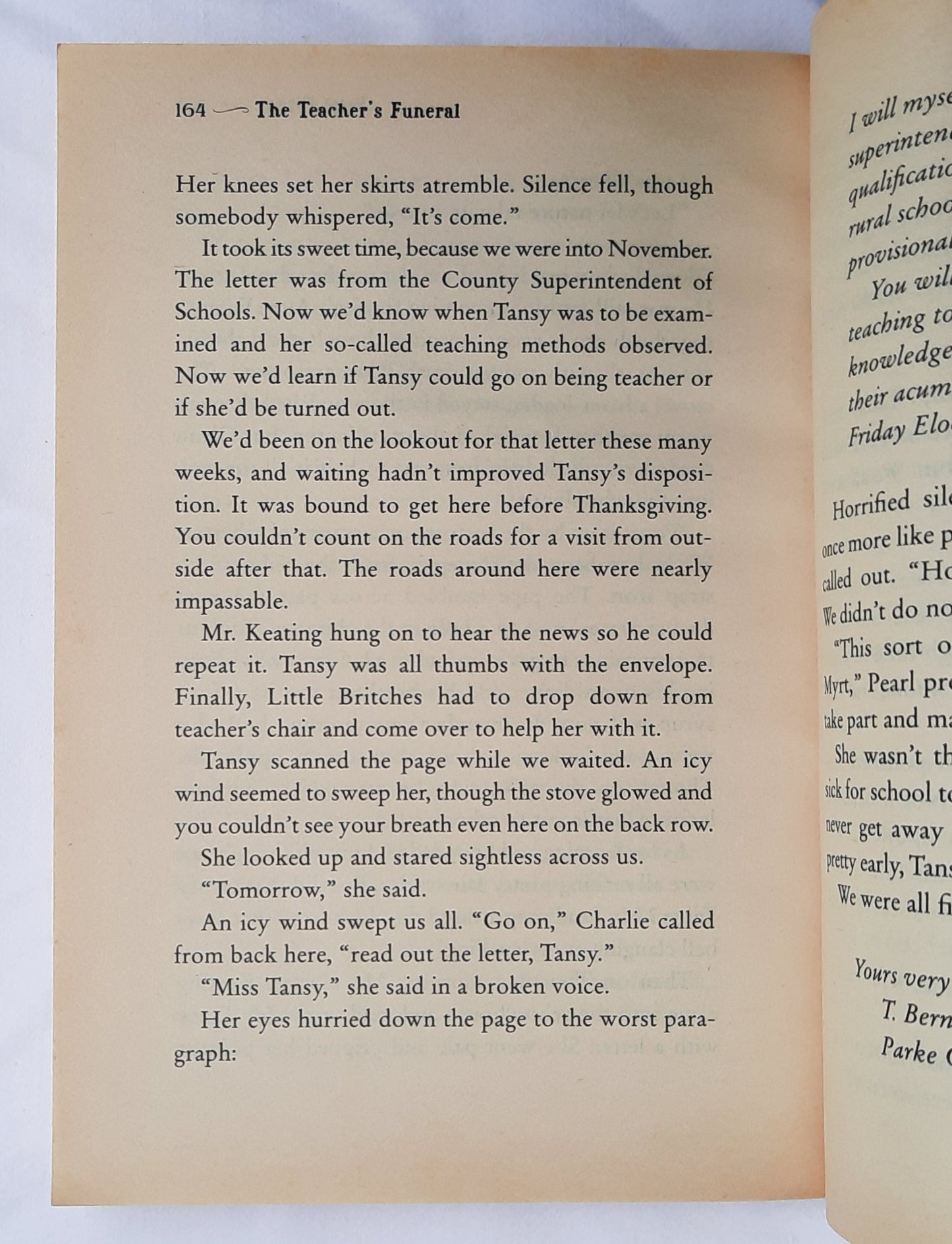 The Teacher's Funeral: a Comedy in Three Parts by Richard Peck (Good, 2006, Pbk, 190 pages, Scholastic)y)