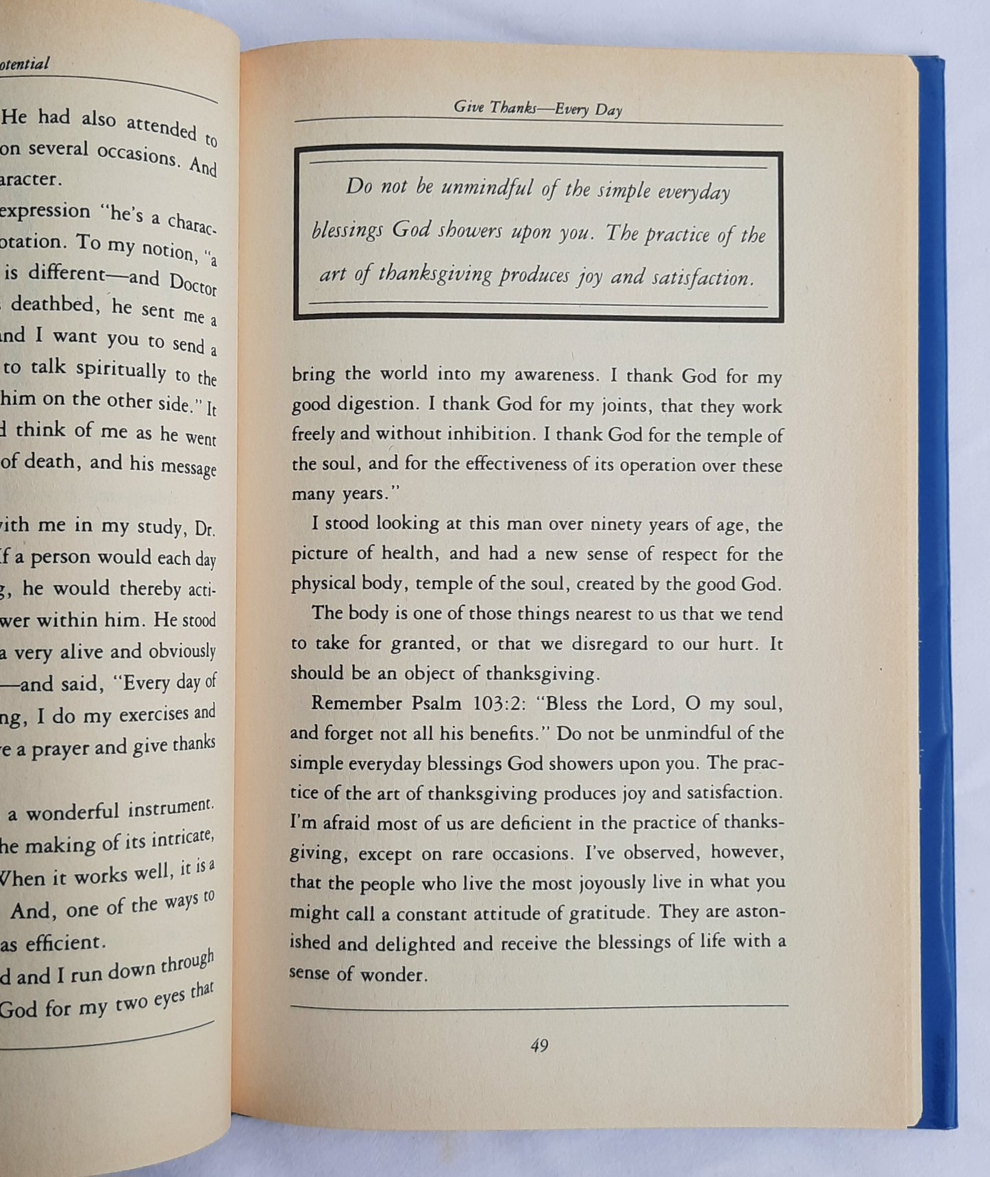 Reaching Your Potential by Norman Vincent Peale (Very Good, 1997, HC, 176 pages, Gramercy)