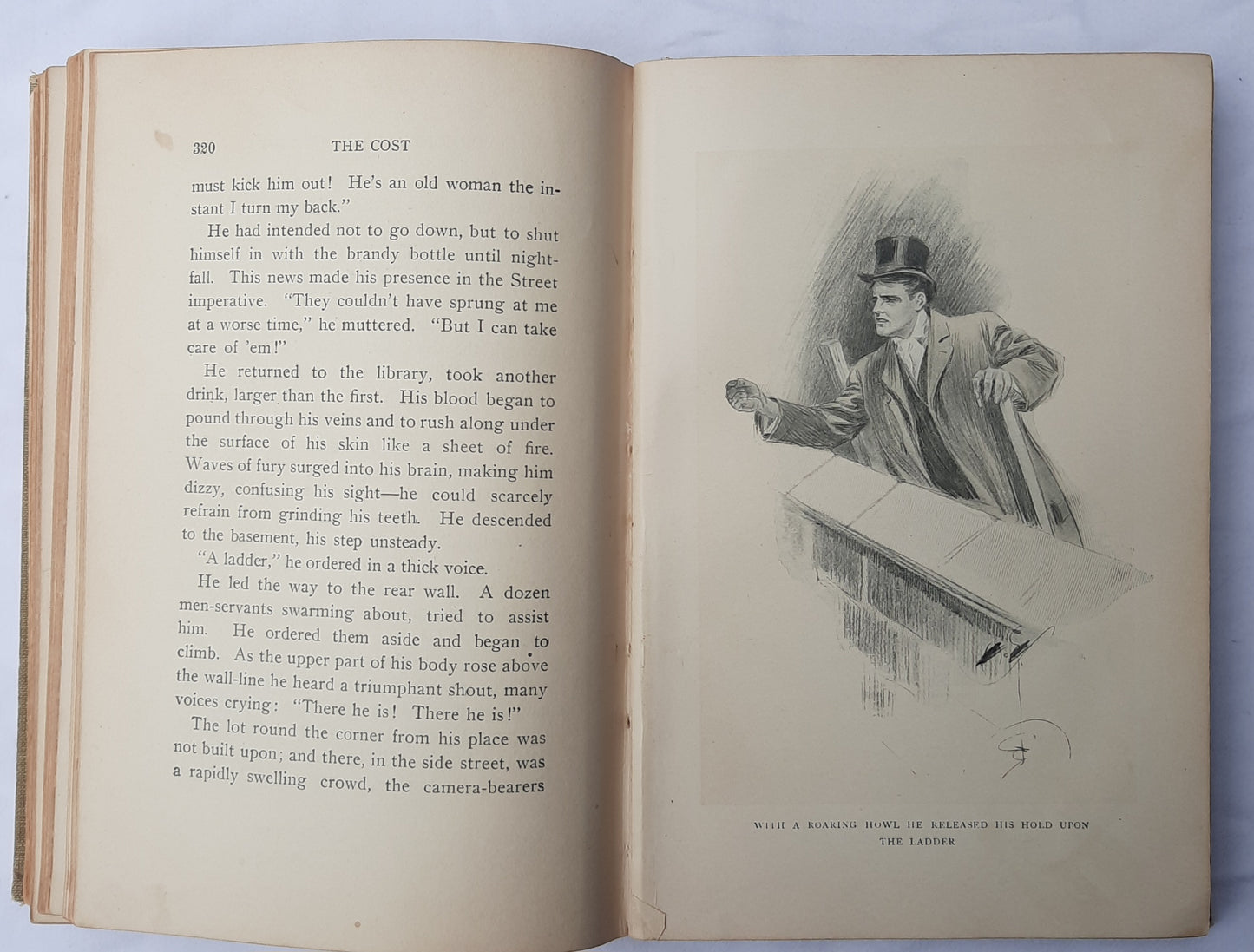 The Cost by David Graham Phillips; Harrison Fisher (Good, 1904, HC, 402 pages, Bobbs Merrill Co.)