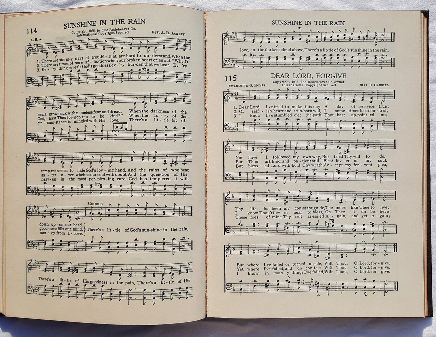 Christian Service Songs edited by Homer Rodeheaver; George W. Sanville (Very good, 1939, HC, 288 pages, The Rodeheaver Hall-Mack Co.)