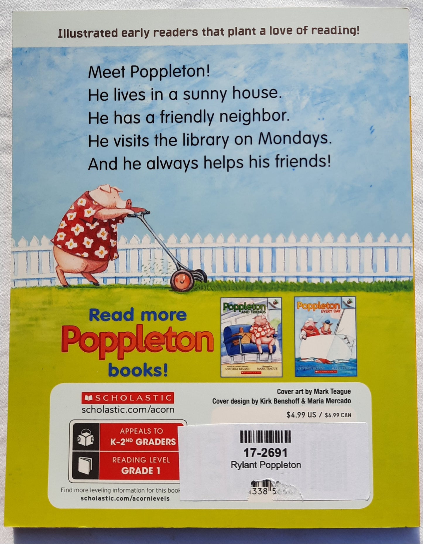 Poppleton #1 by Cynthia Rylant (New, 2019, Pbk, 64 pages, Scholastic Acorn)