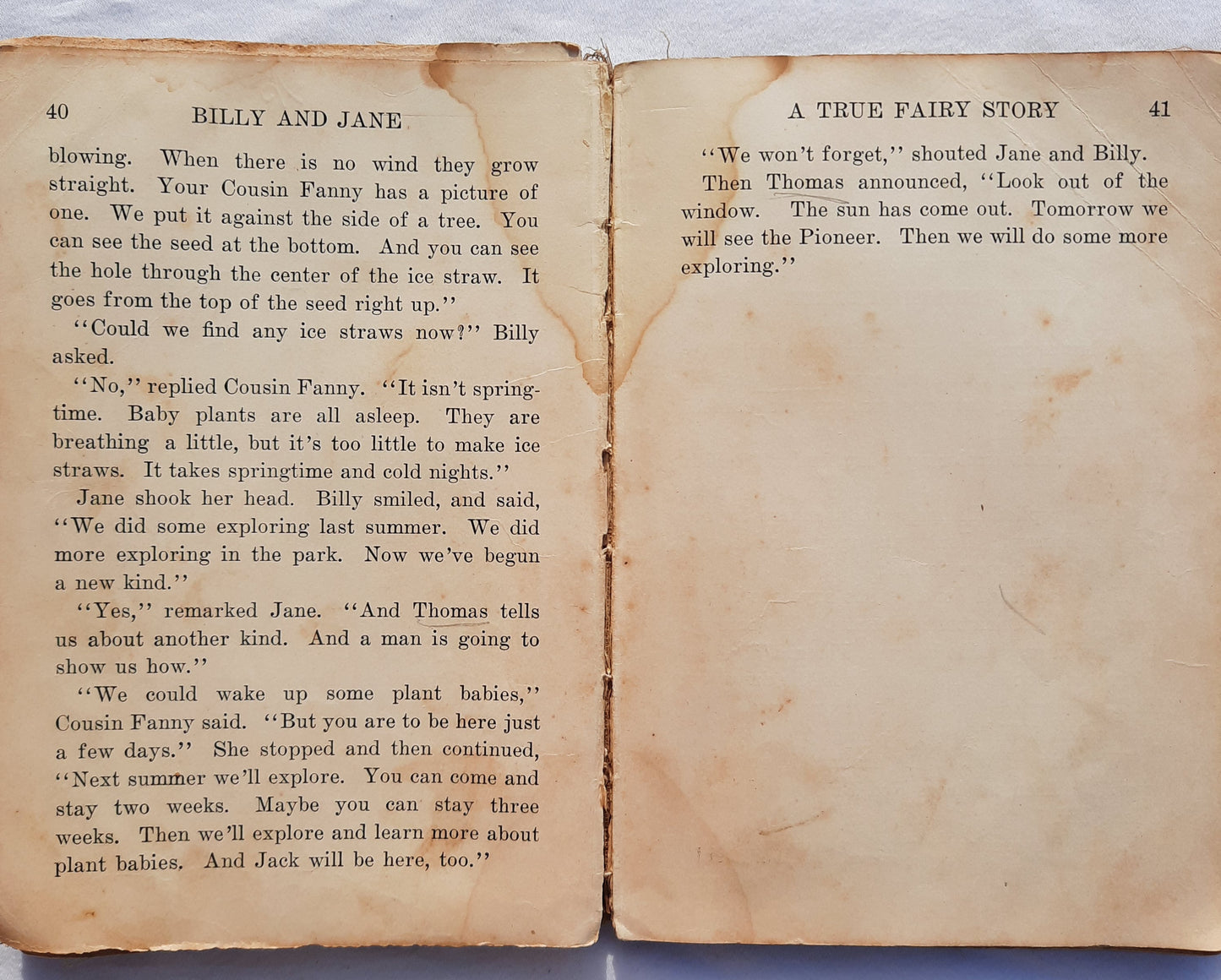 Billy and Jane: Explorers Book II by James Speed (Poor, 1924, HC, 158 pages, DC Heath)