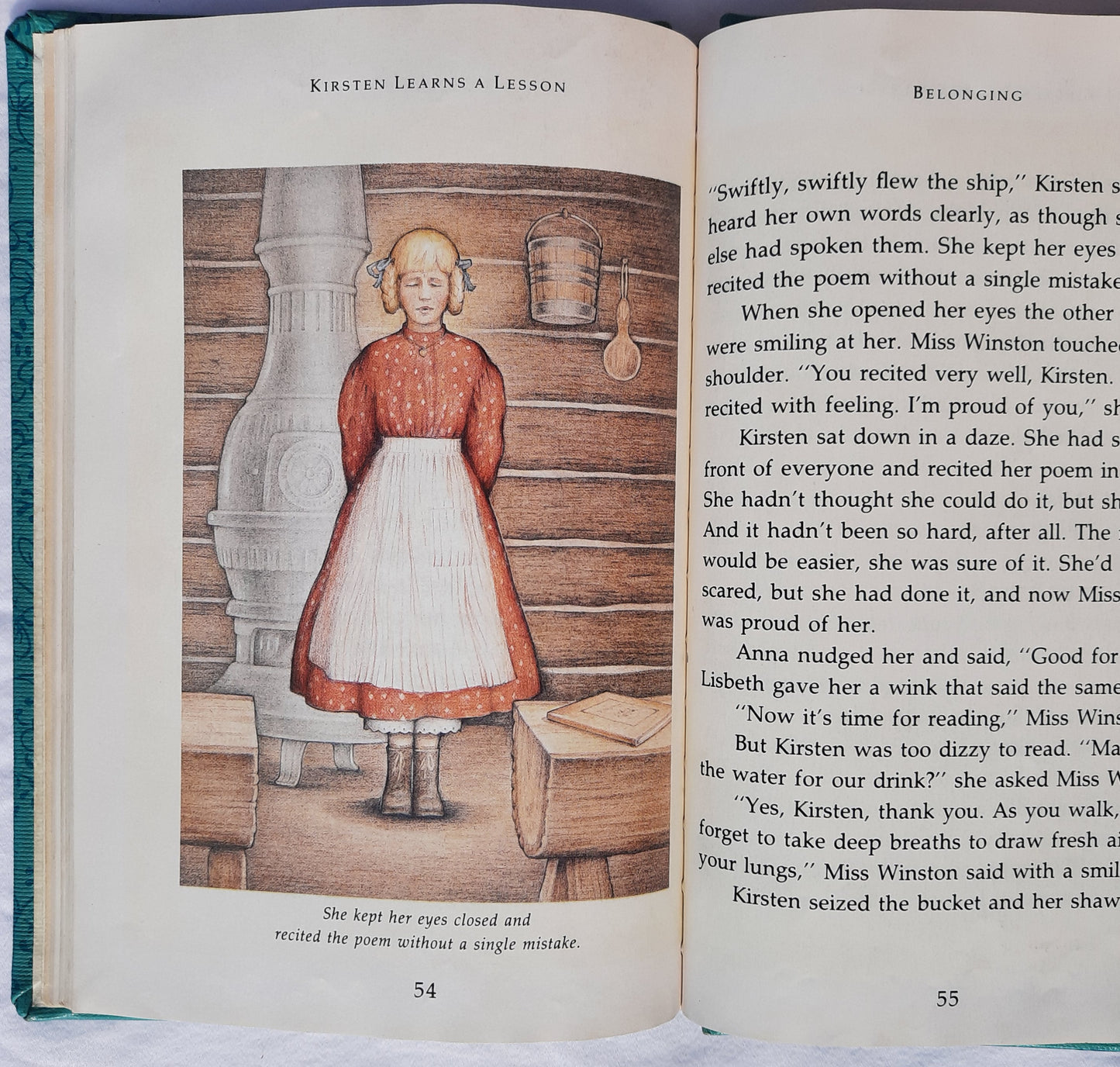 Kirsten Learns a Lesson by Janet Shaw (American Girl #2, Good, 1986, HC, 69 pages, Pleasant Co.)