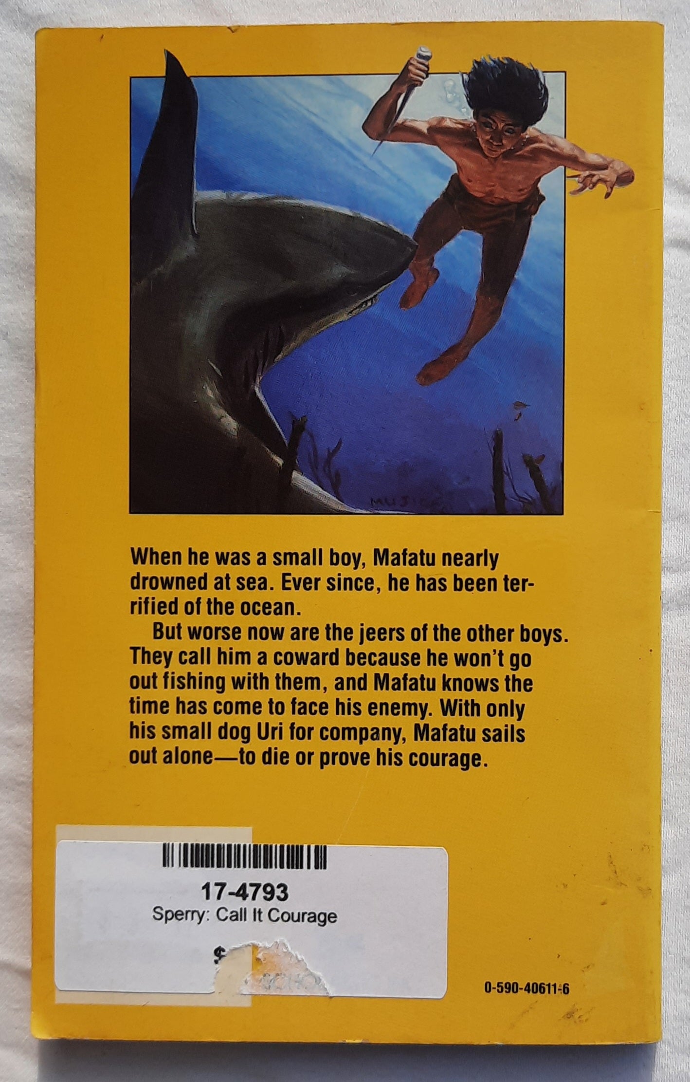 Call It Courage by Armstrong Sperry (Good, 1969, Pbk, 92 pages, Scholastic)