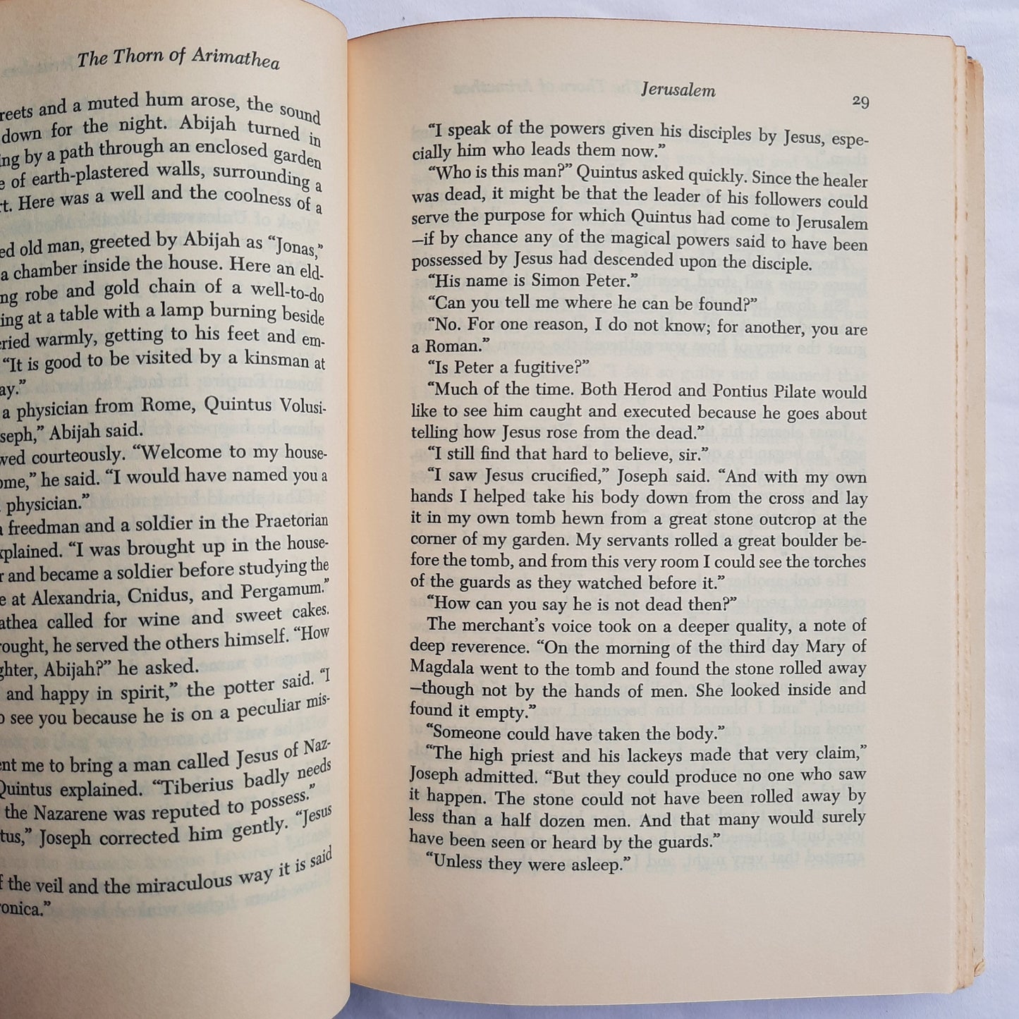 The Thorn of Arimathea by Frank G. Slaughtter (Very good, 1959, HC, 318 pages, Doubleday & Co.)