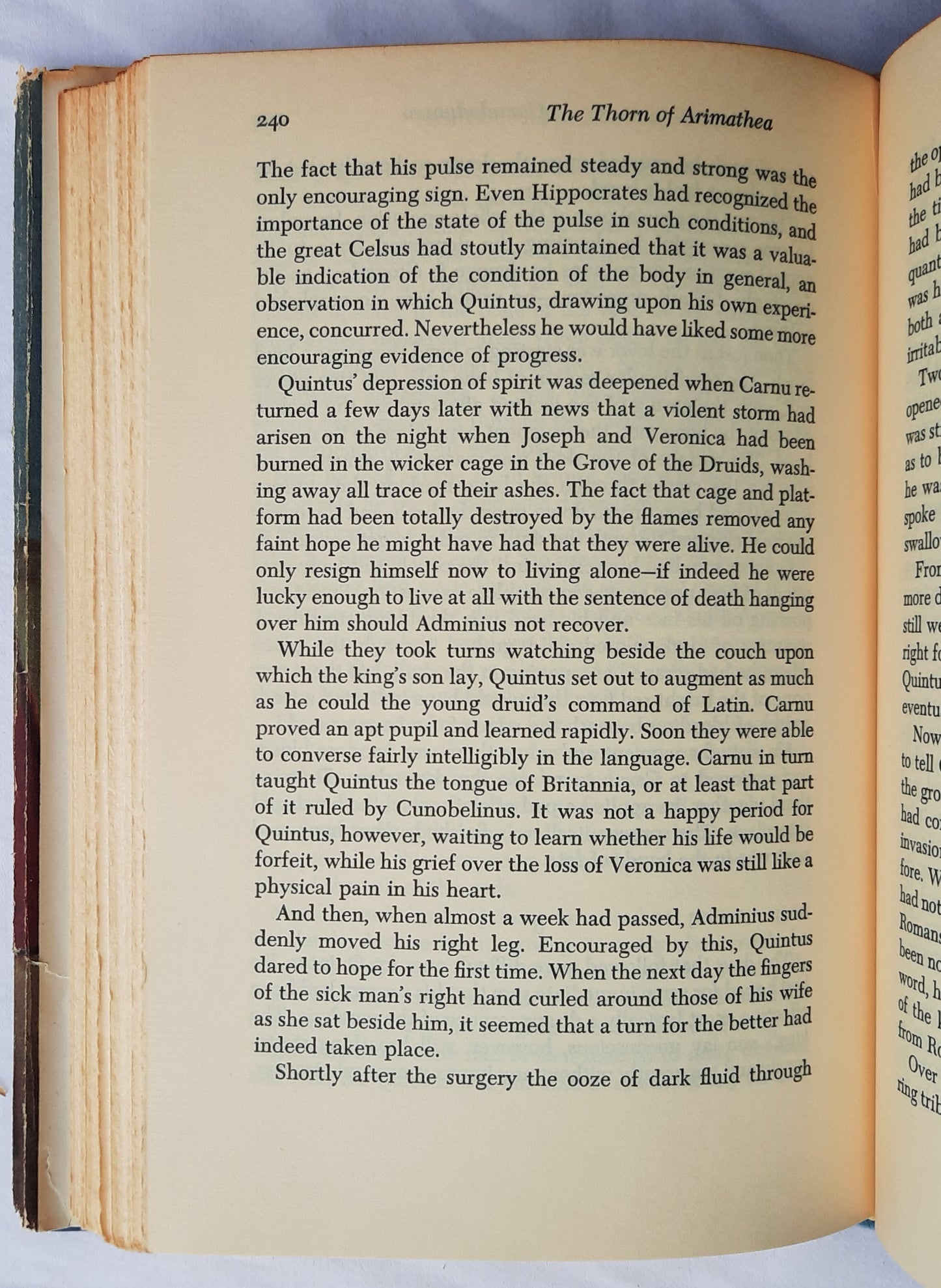 The Thorn of Arimathea by Frank G. Slaughtter (Very good, 1959, HC, 318 pages, Doubleday & Co.)