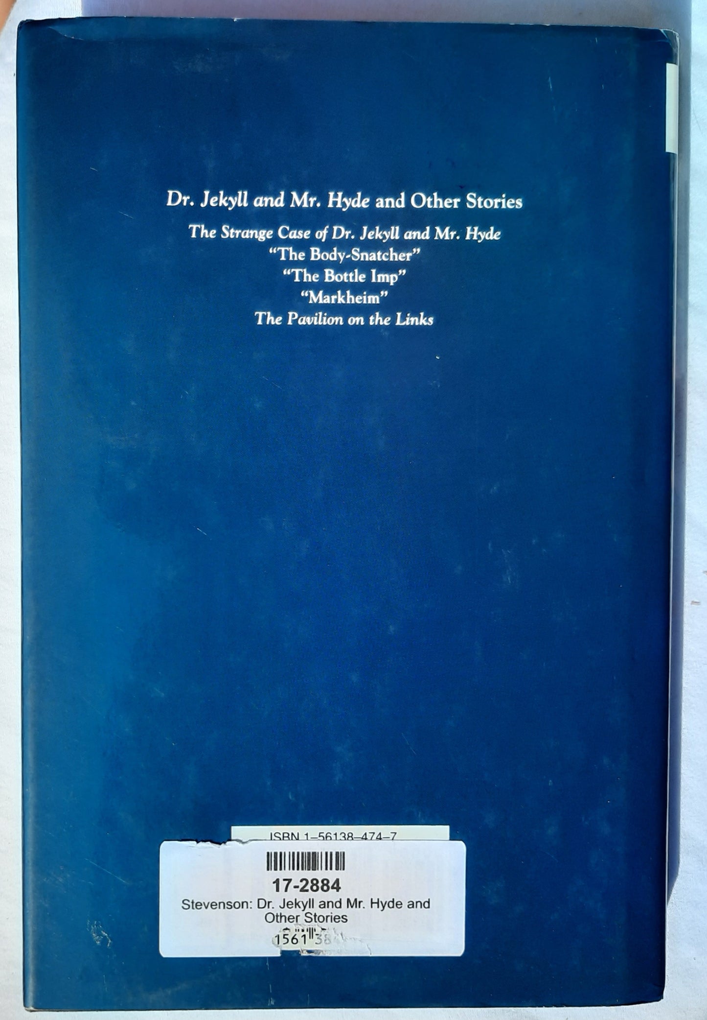 Dr. Jekyll and Mr. Hyde and Other Stories by Robert Louis Stevenson (Very good, 1994, HC, 221 pages, Courage Books)