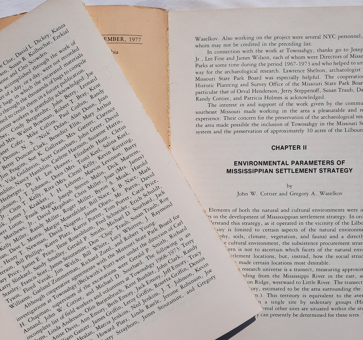 The Missouri Archaeologist: Investigation and Comparison of Two Fortified Mississippi Tradition Archaeological Sites in Southeastern Missouri by (Vol. 38/Dec. 1977, Acceptable, 346 pgs)