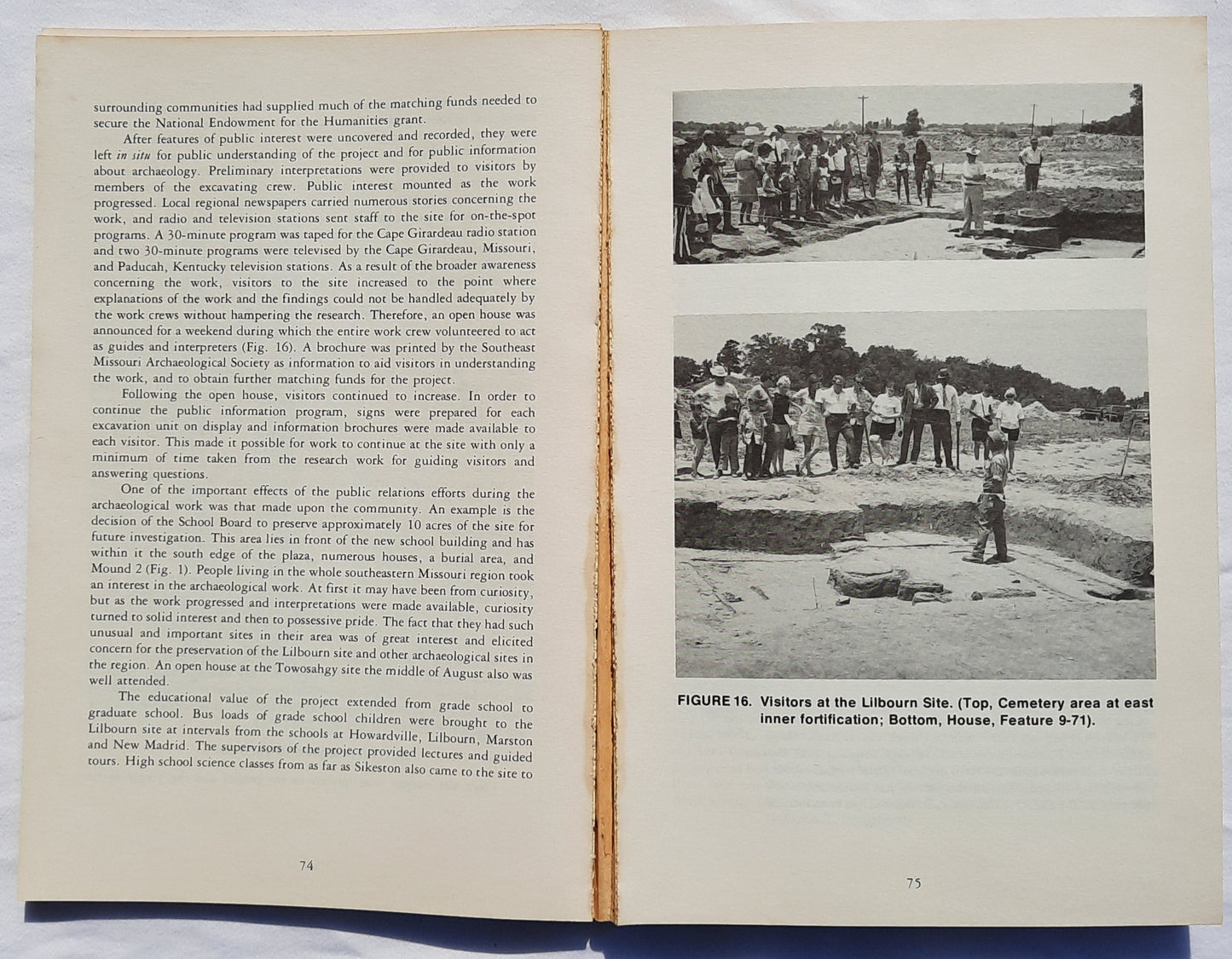 The Missouri Archaeologist: Investigation and Comparison of Two Fortified Mississippi Tradition Archaeological Sites in Southeastern Missouri by (Vol. 38/Dec. 1977, Acceptable, 346 pgs)