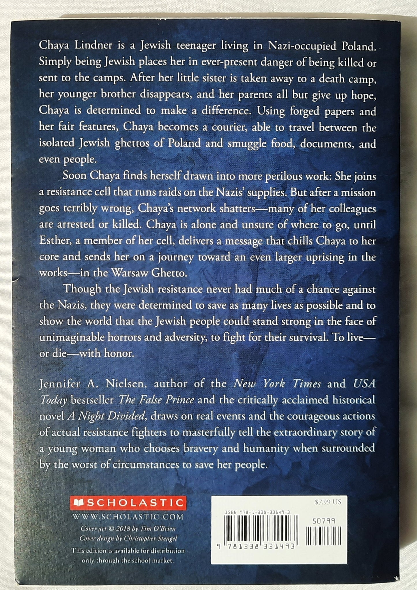 Resistance by Jennifer A. Nielsen (Like new, 2018, Pbk, 389 pages, Scholastic)