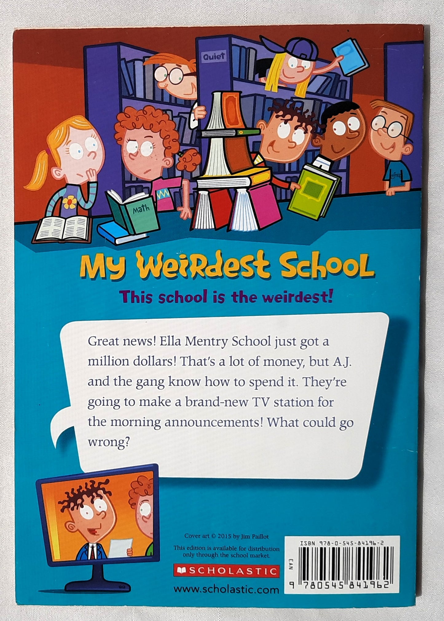 Ms. Cuddy Is Nutty! by Dan Gutman; Jim Paillot (My Weirdest School #2, Very good, 2015, Pbk, 106 pages, Scholastic)