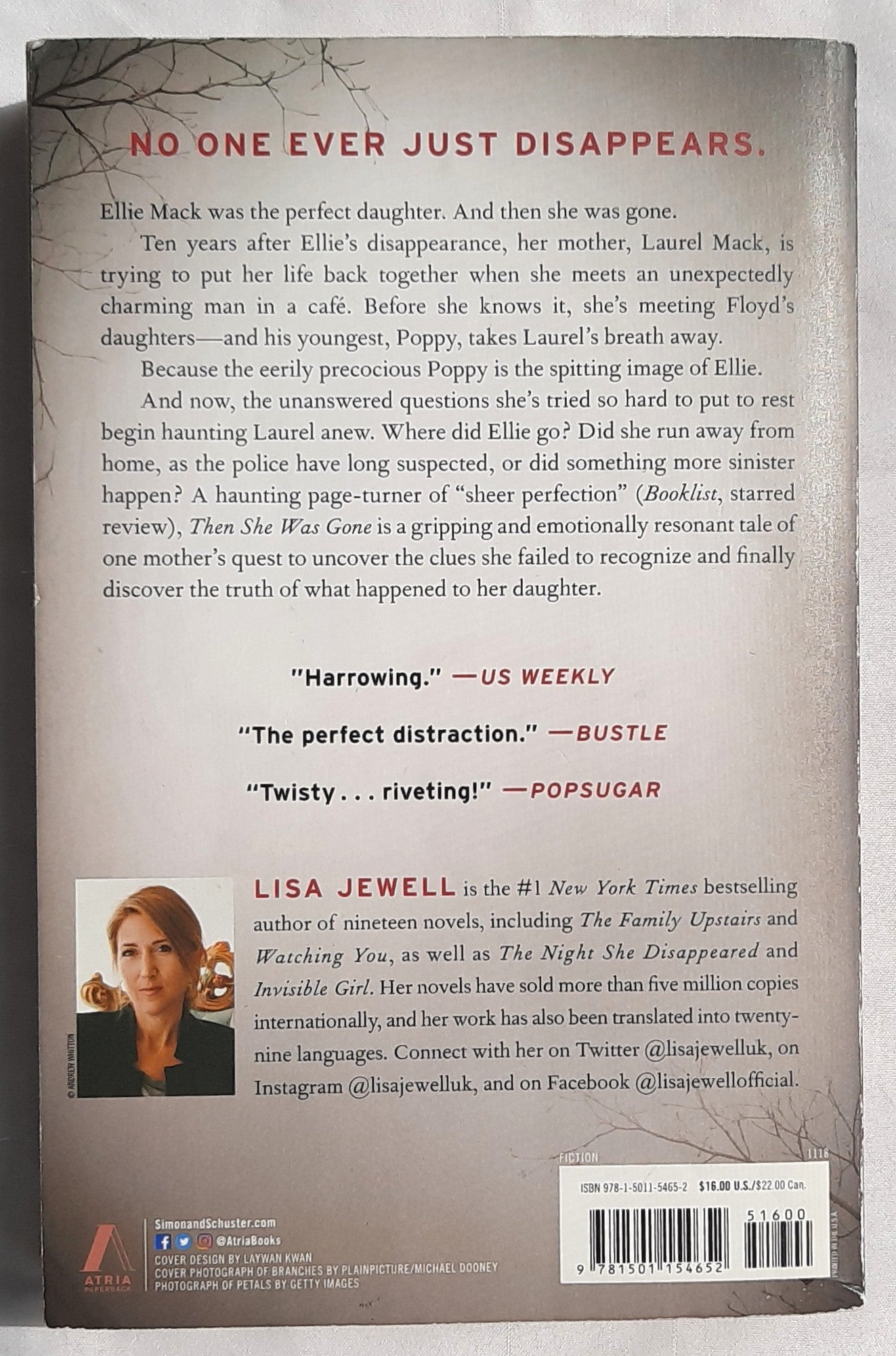 Then She Was Gone by Lisa Jewell (Good, 2017, Pbk, 378 pages, Simon and Schuster)