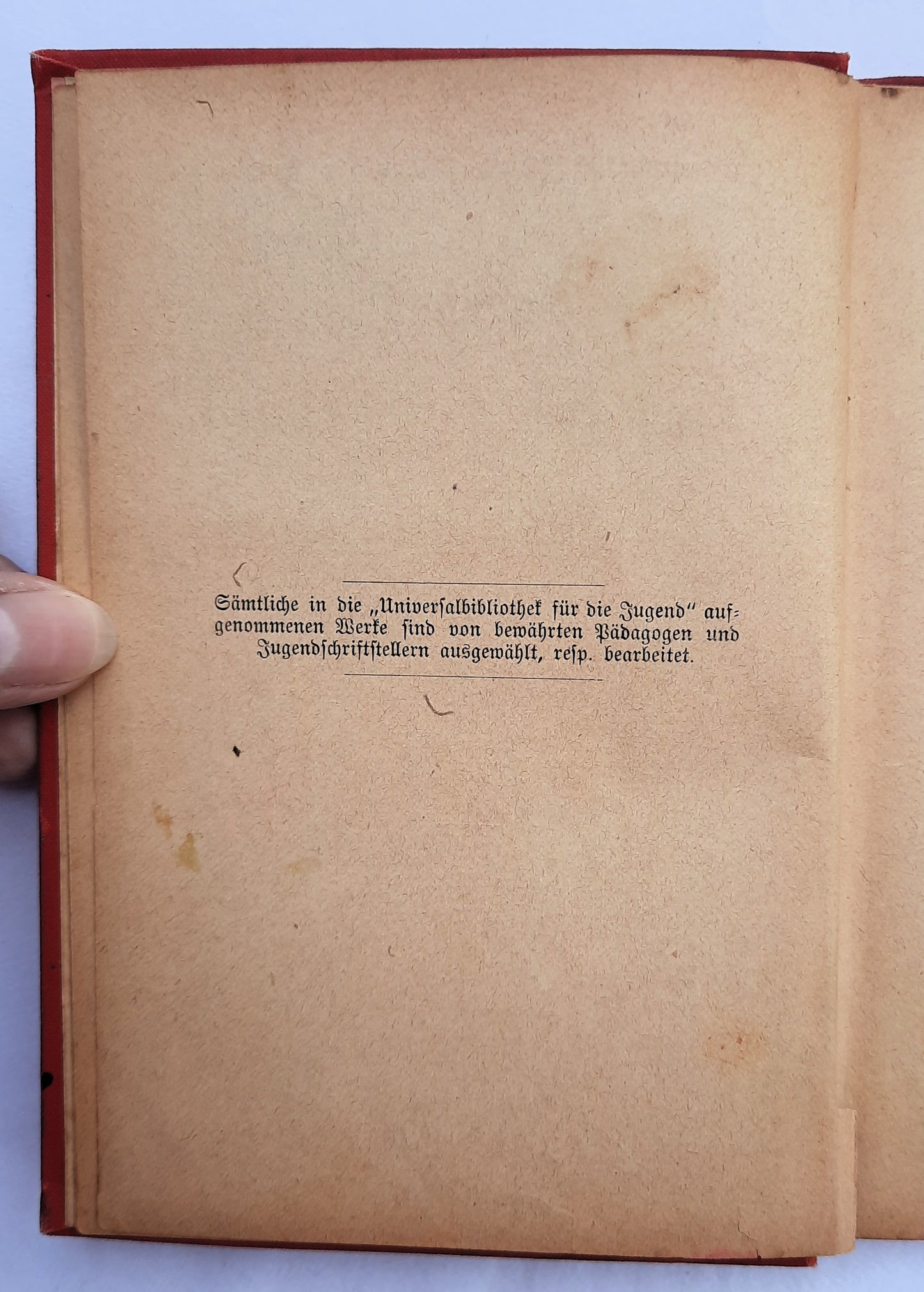 Universalbibliothek ur Die Jugend: Tagebuch eines armen frauleins by Marie Nathusius (Acceptable, 1900, HC, Stuttgart)