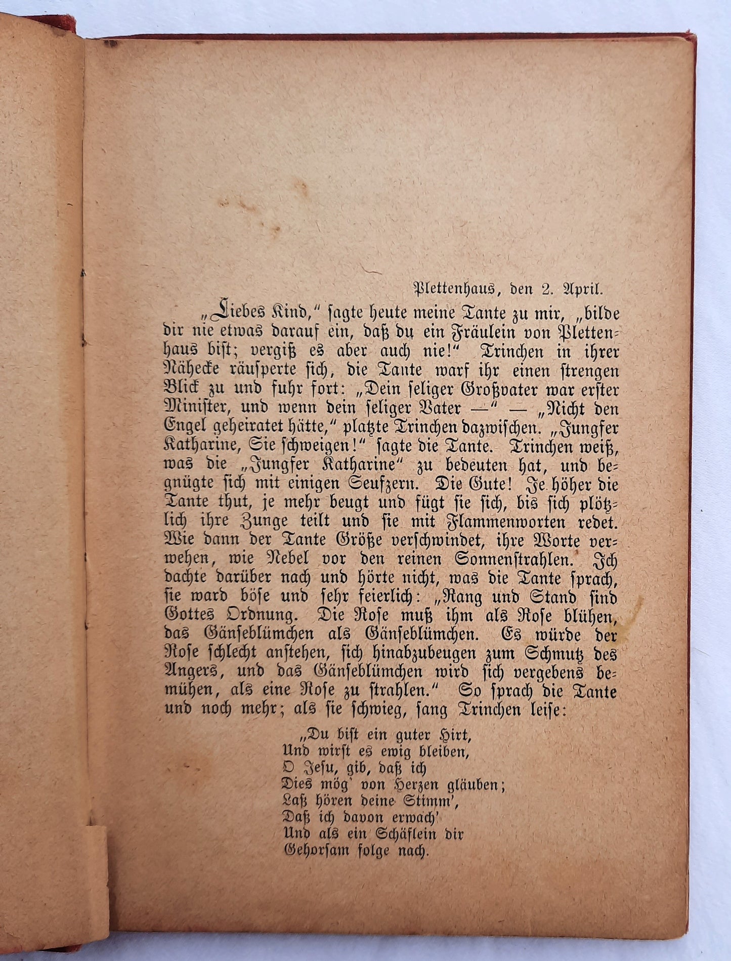 Universalbibliothek ur Die Jugend: Tagebuch eines armen frauleins by Marie Nathusius (Acceptable, 1900, HC, Stuttgart)