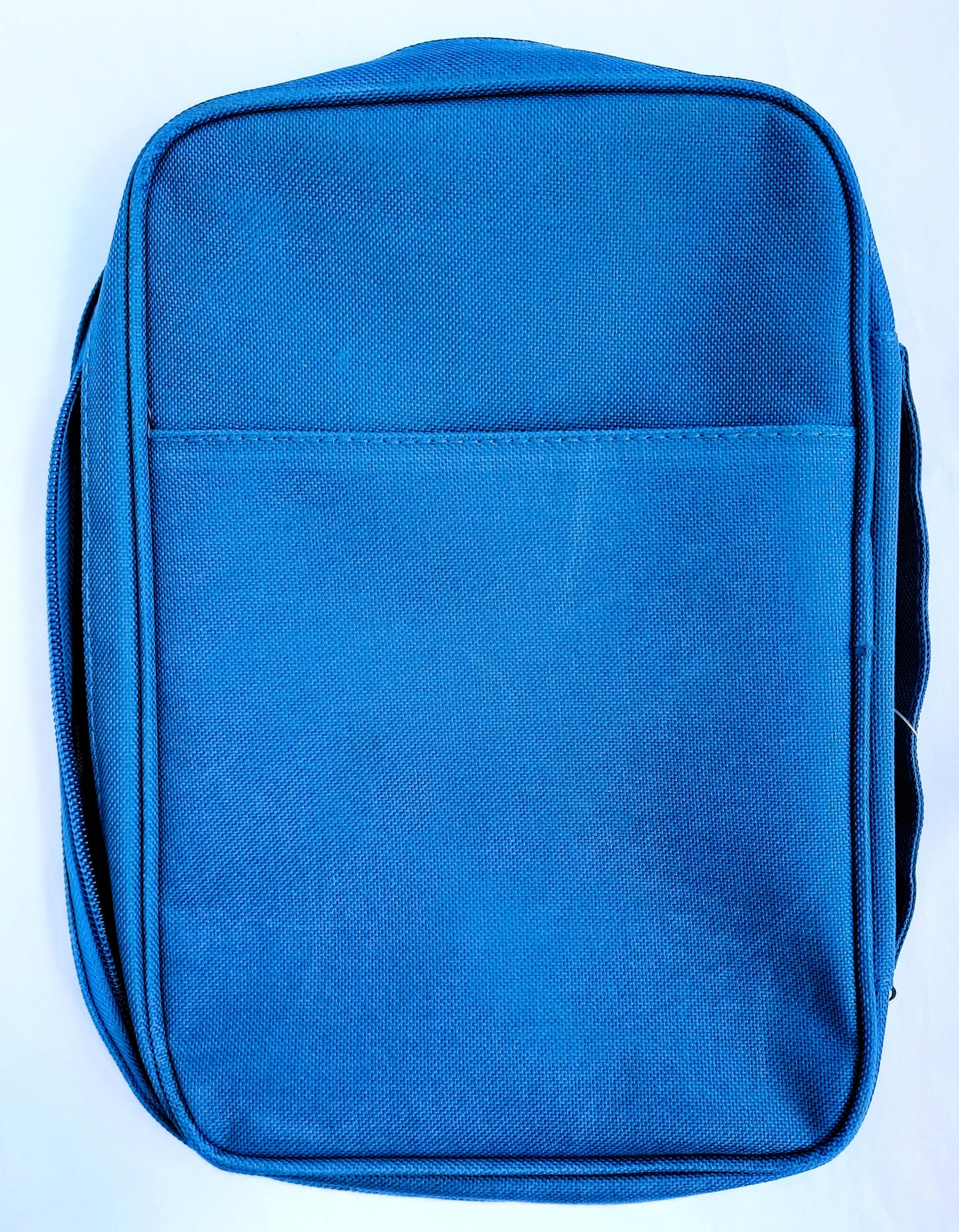Bible Cover: Faith Blue Floral by White Dove Designs (New, Large 9.75" x 6.5" x 1.75")