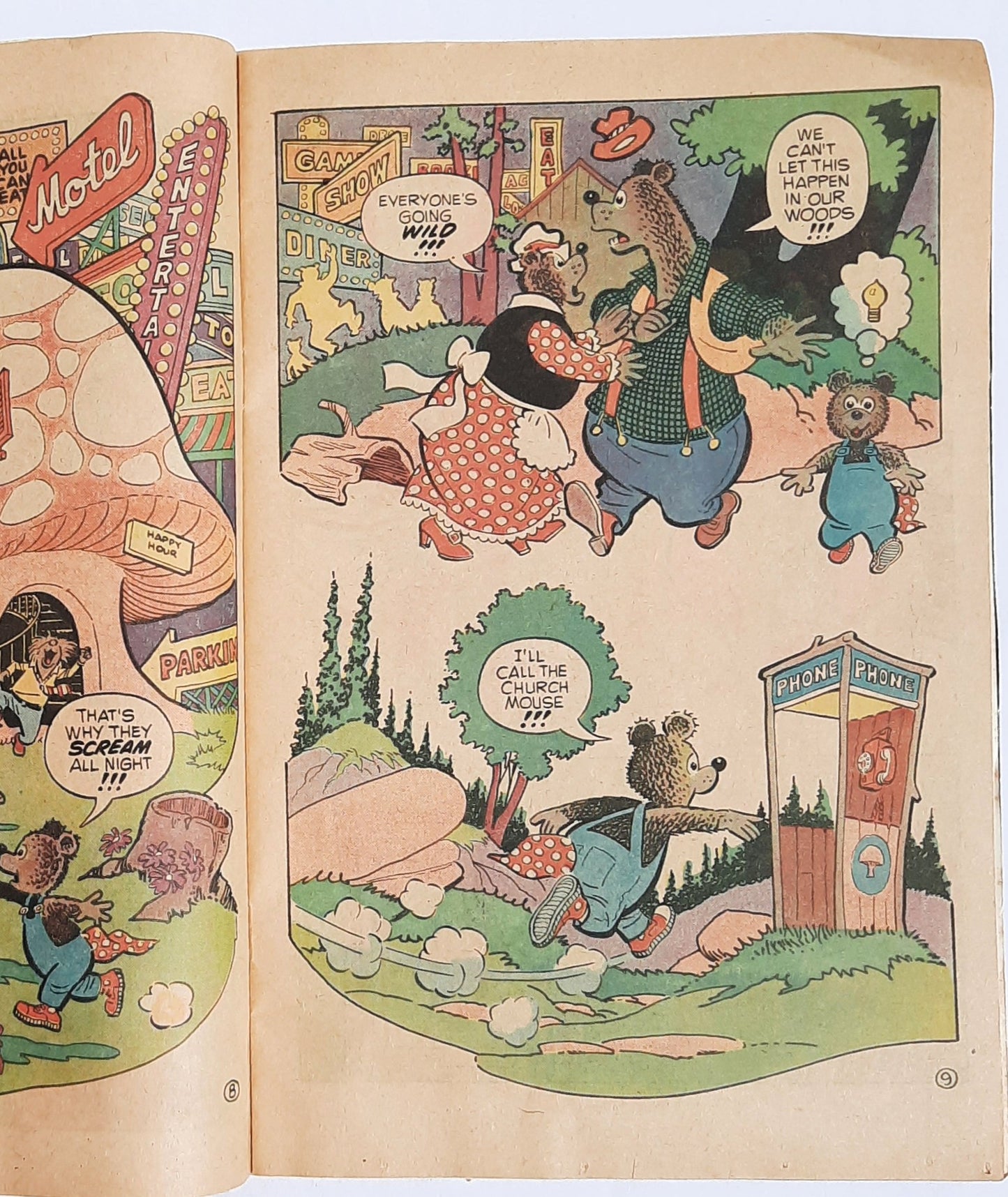 Kiddies Christian Comics: Barney Bear: Out of the Woods! by Al Hartley (Good, 1980, Pbk, 32 pages, Fleming H. Revell