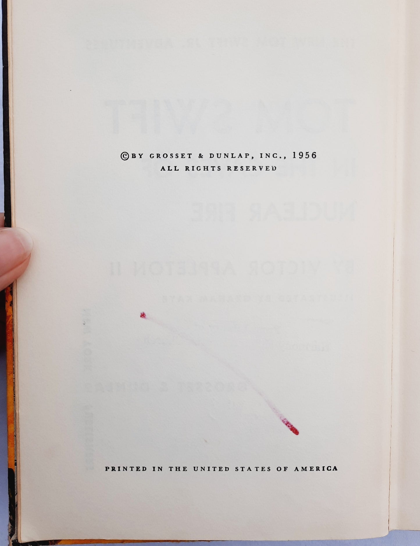 Tom Swift in the Caves of Nuclear Fire by Victor Appleton II (Acceptable, 1956, HC, 214 pages, Grosset & Dunlap)