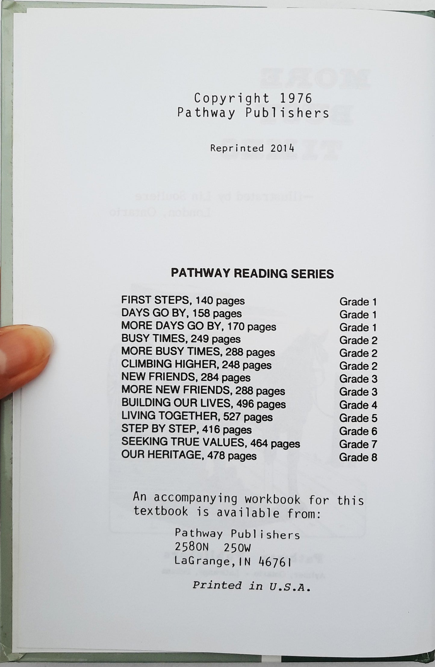 More Busy Times Reader by Pathway Publishers (Very good, 2014, HC, 288 pages)