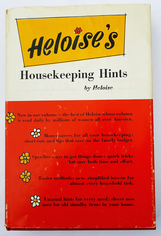 Heloise's Housekeeping Hints by Heloise Evans (Very good, 1963, HC, 208 pages, Prentice-Hall Inc.)