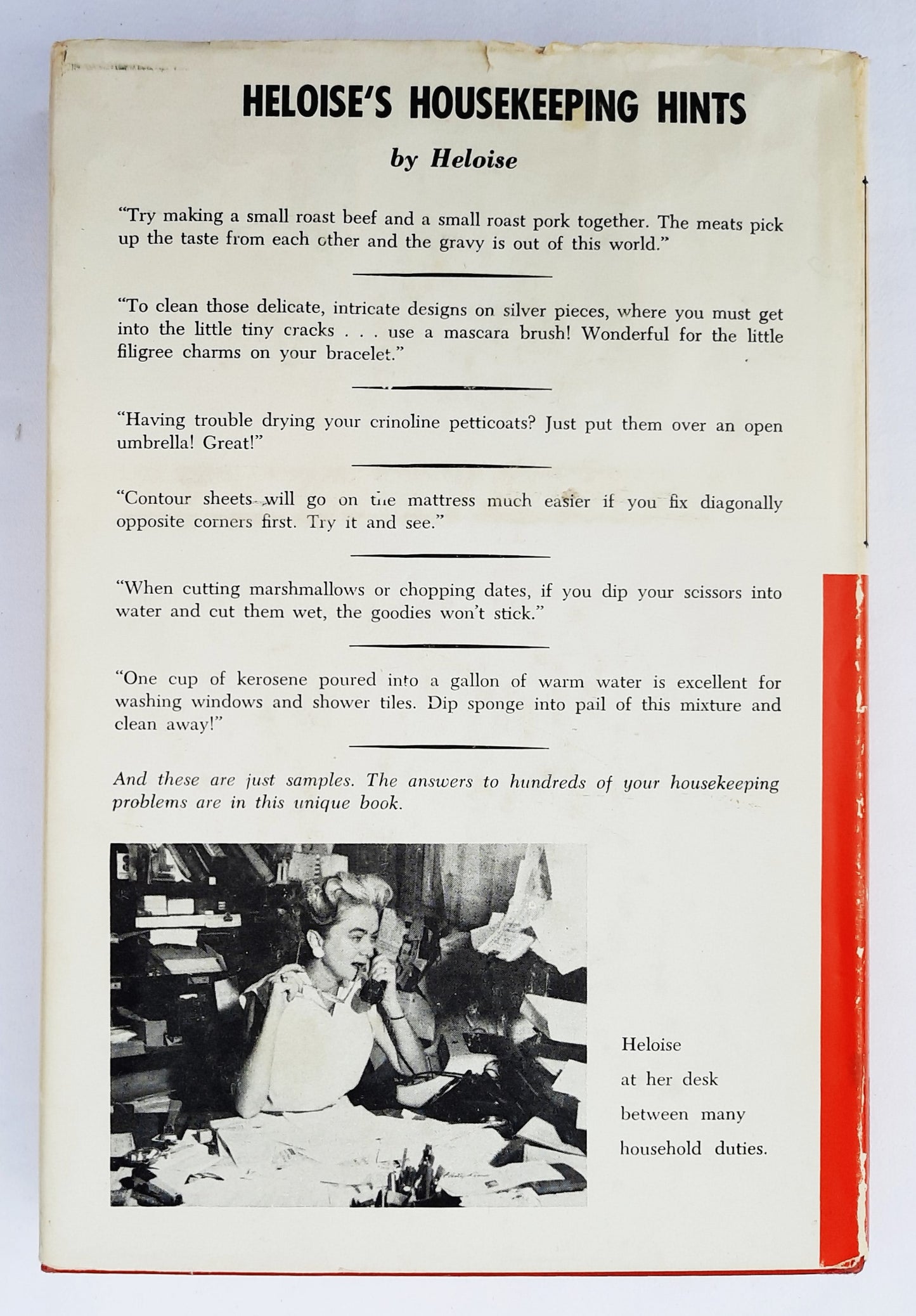 Heloise's Housekeeping Hints by Heloise Evans (Very good, 1963, HC, 208 pages, Prentice-Hall Inc.)