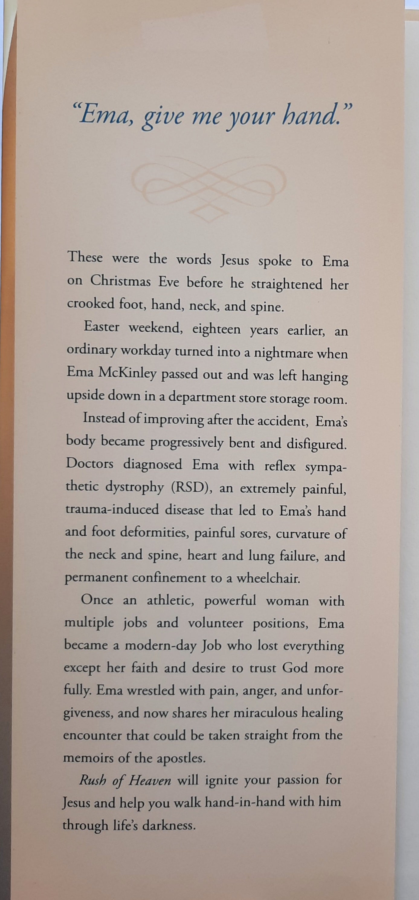 Rush of Heaven by Ema McKinley (Good, 2014, Pbk, 269 pages, Zondervan)