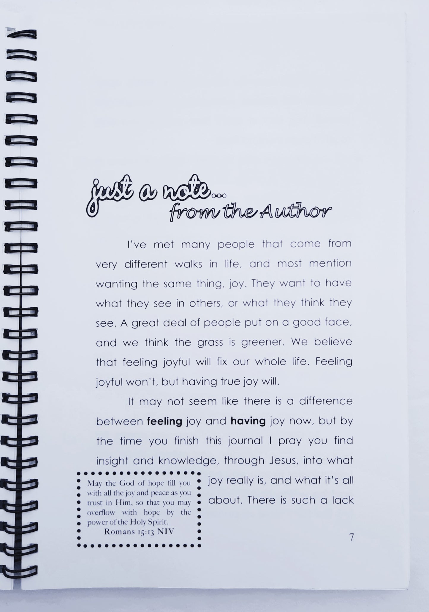 JOY: Jesus Others You Joy Journal by Cherie Ferguson (Very good, 2015, Spiral Pbk, 172 pages)
