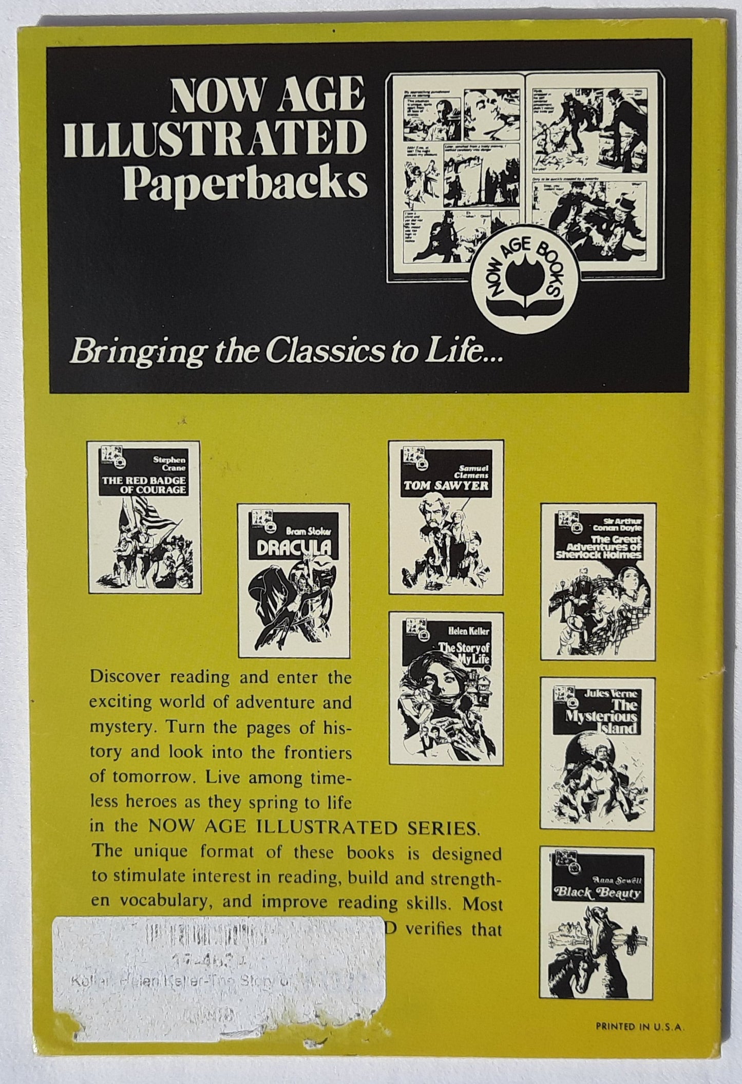 The Story of My Life by Helen Keller (Graphic, Very Good, 1974, Pbk, 62 pages, Pendulum Press)