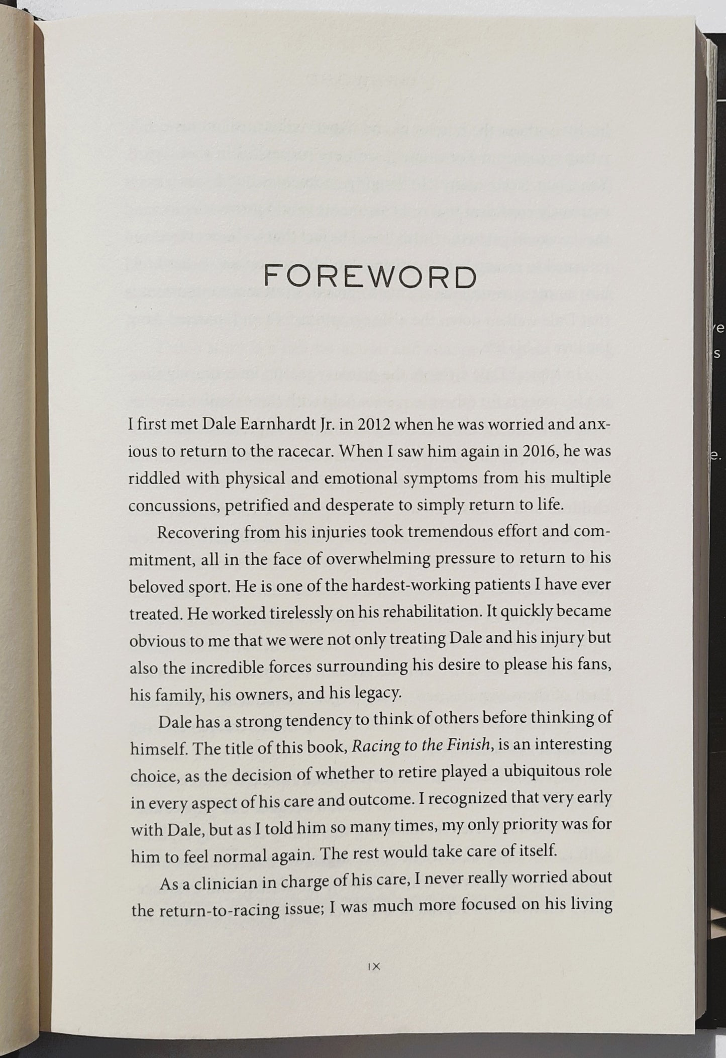 Racing to the Finish: My Story by Dale Earnhardt Jr. (New, 2018, HC, 208 pages, Thomas Nelson)