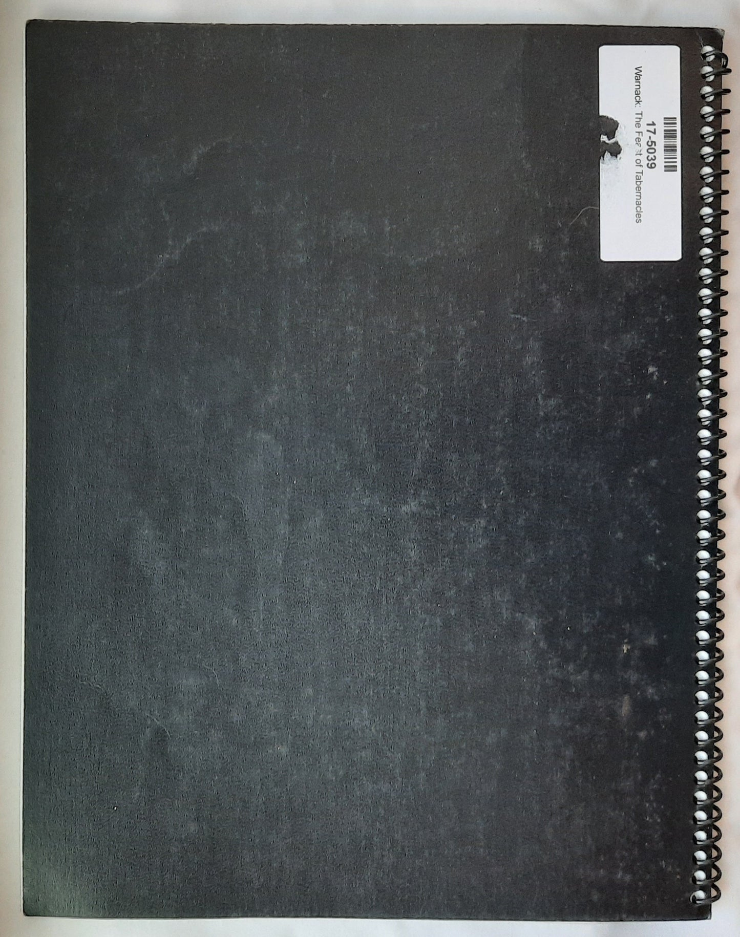 The Feast of Tabernacles by George H. Warnack (Very good, 1951, Spiral Bound 2013, 108 pages)