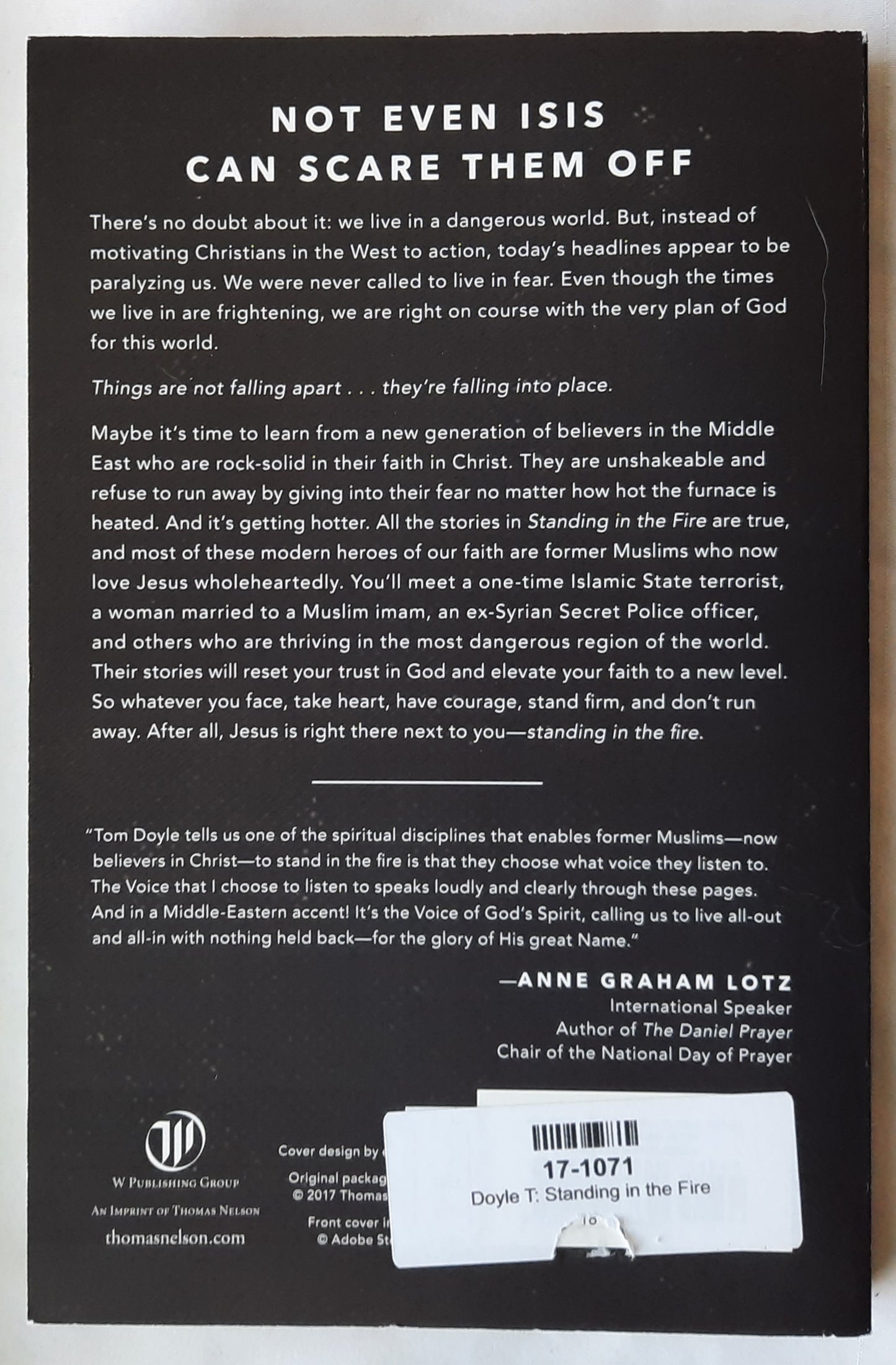Standing in the Fire by Tom Doyle (New, 2017, Pbk, 240 pages, Thomas Nelson)