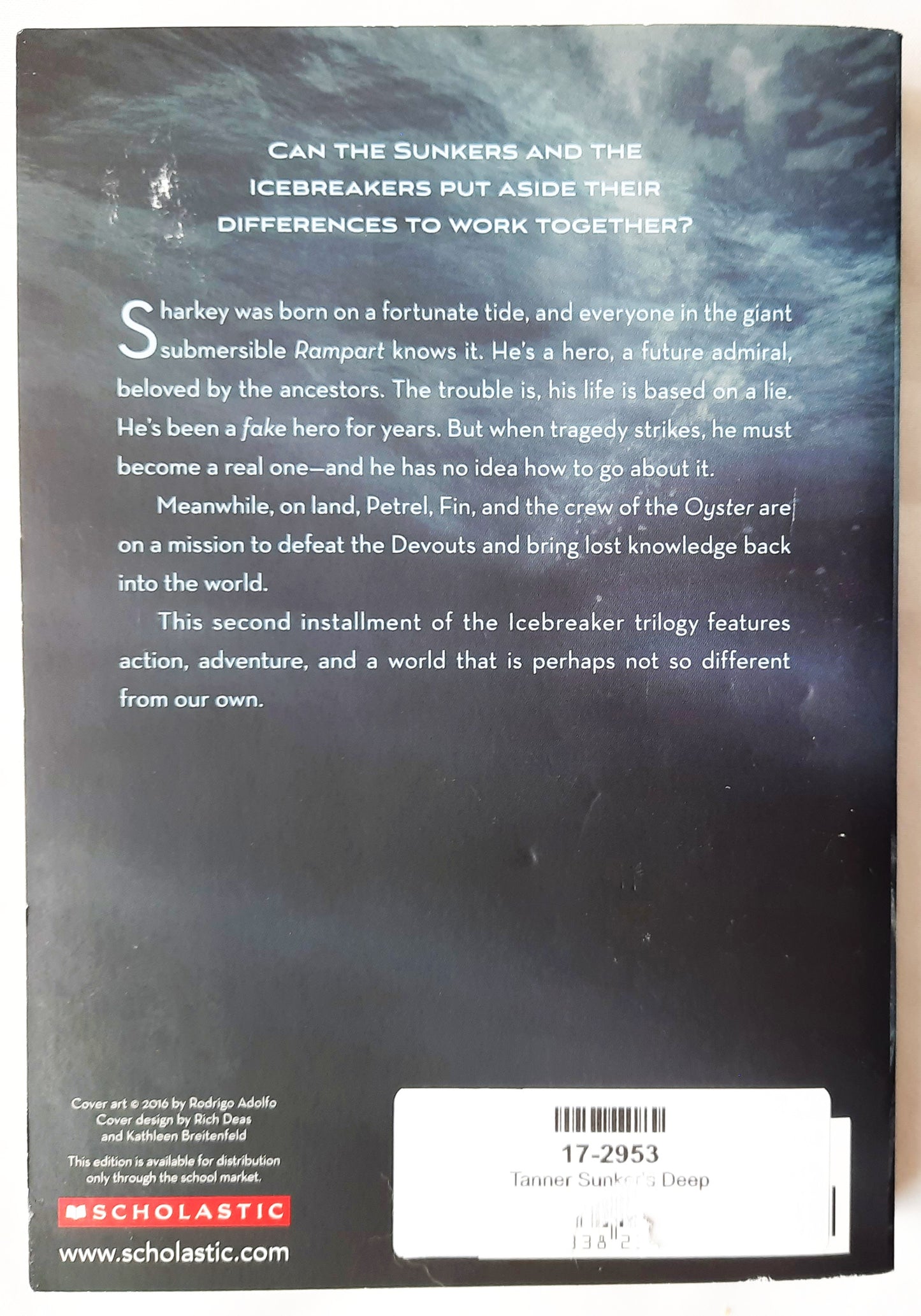 Sunker's Deep #2 by Lian Tanner (Icebreaker Trilogy, New, 2017, Pbk, 288 pages, Scholastic)