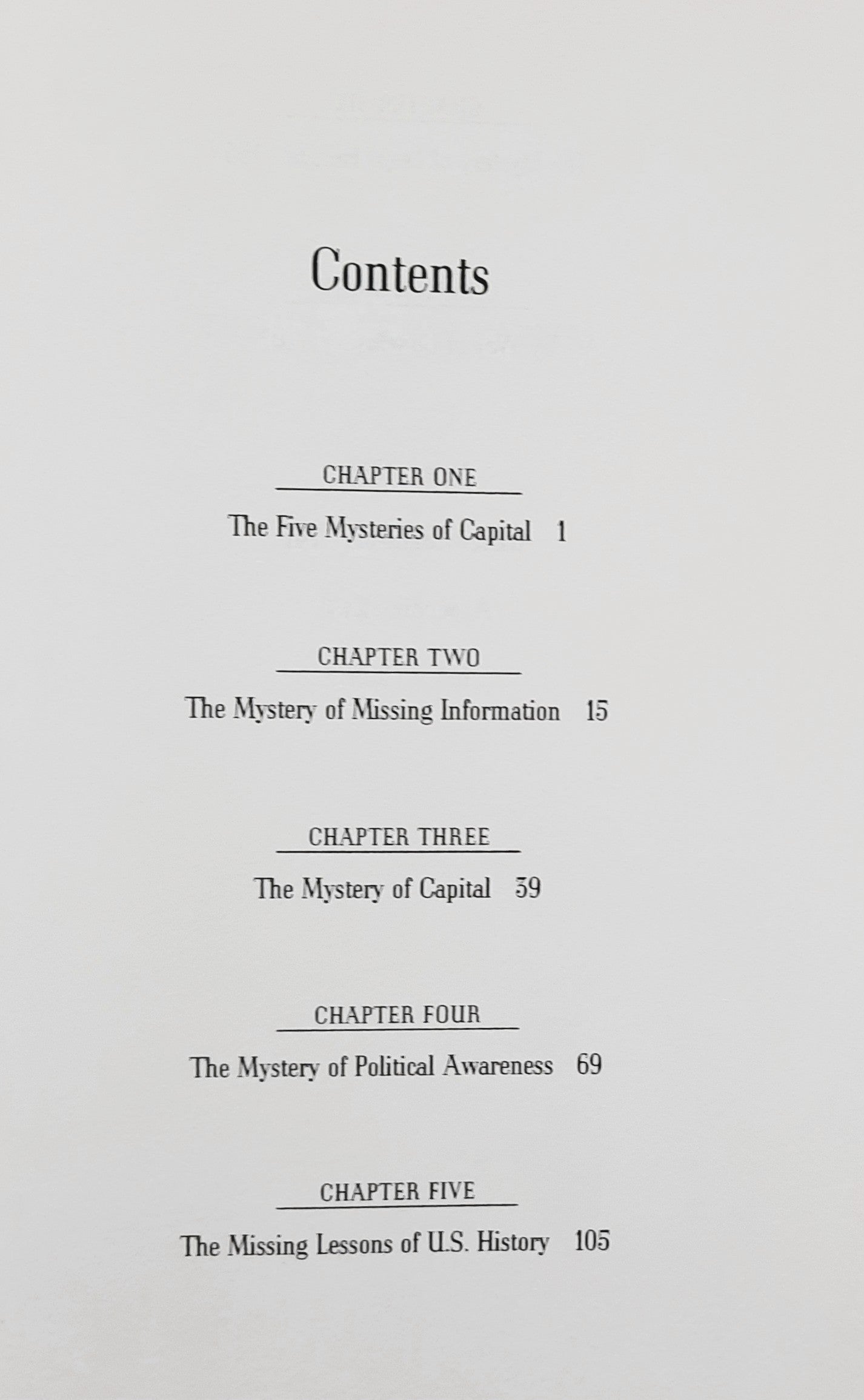 The Mystery of Capital: Why Capitalism Triumphs in the West and Fails Everywhere Else by Hernando de Soto (Good, 2000, HC, 276 pages, Basic Books)