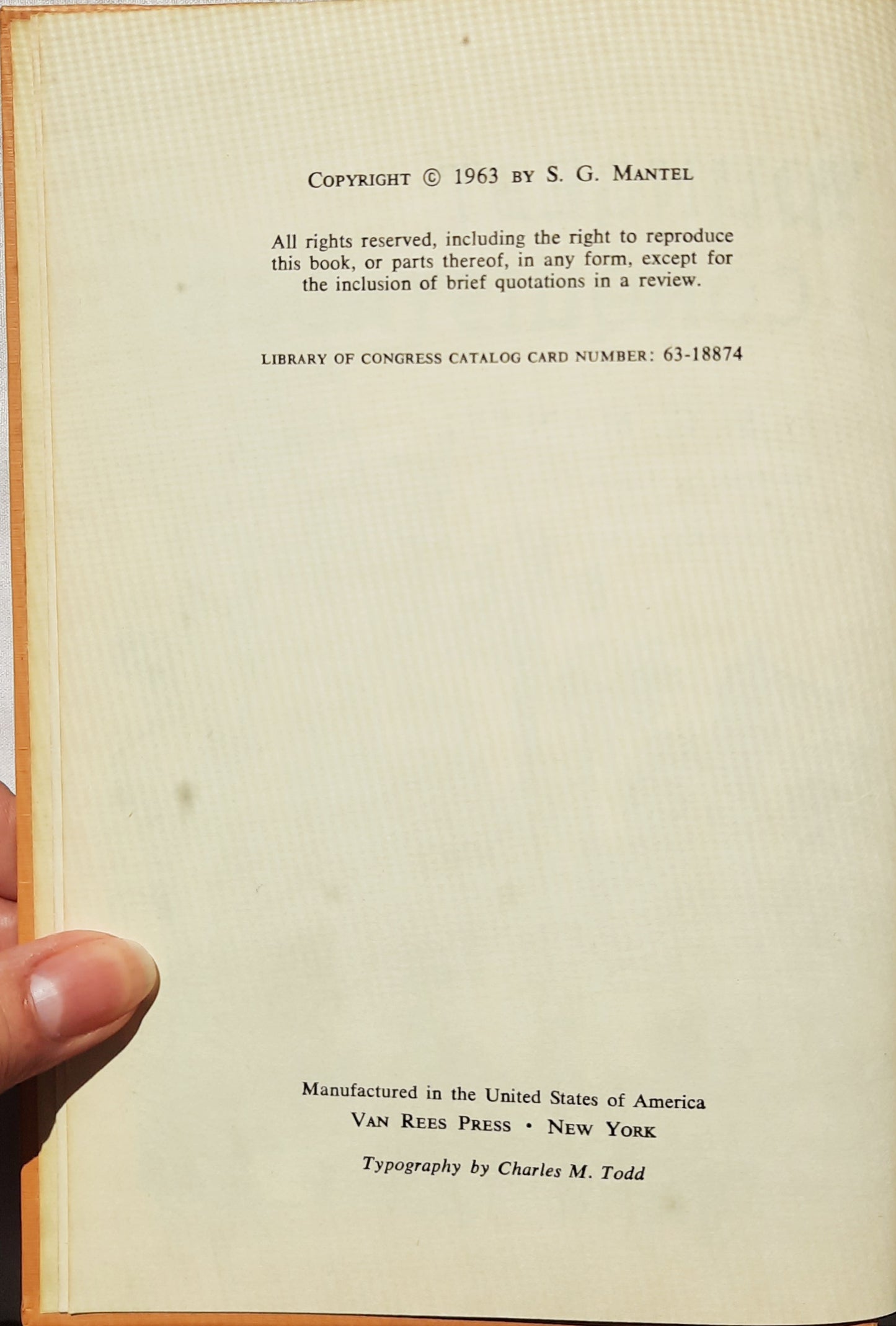 The Youngest Conquistador by S. G. Mantel (Good, 1963, HC, 200 pages, David McKay Co.)