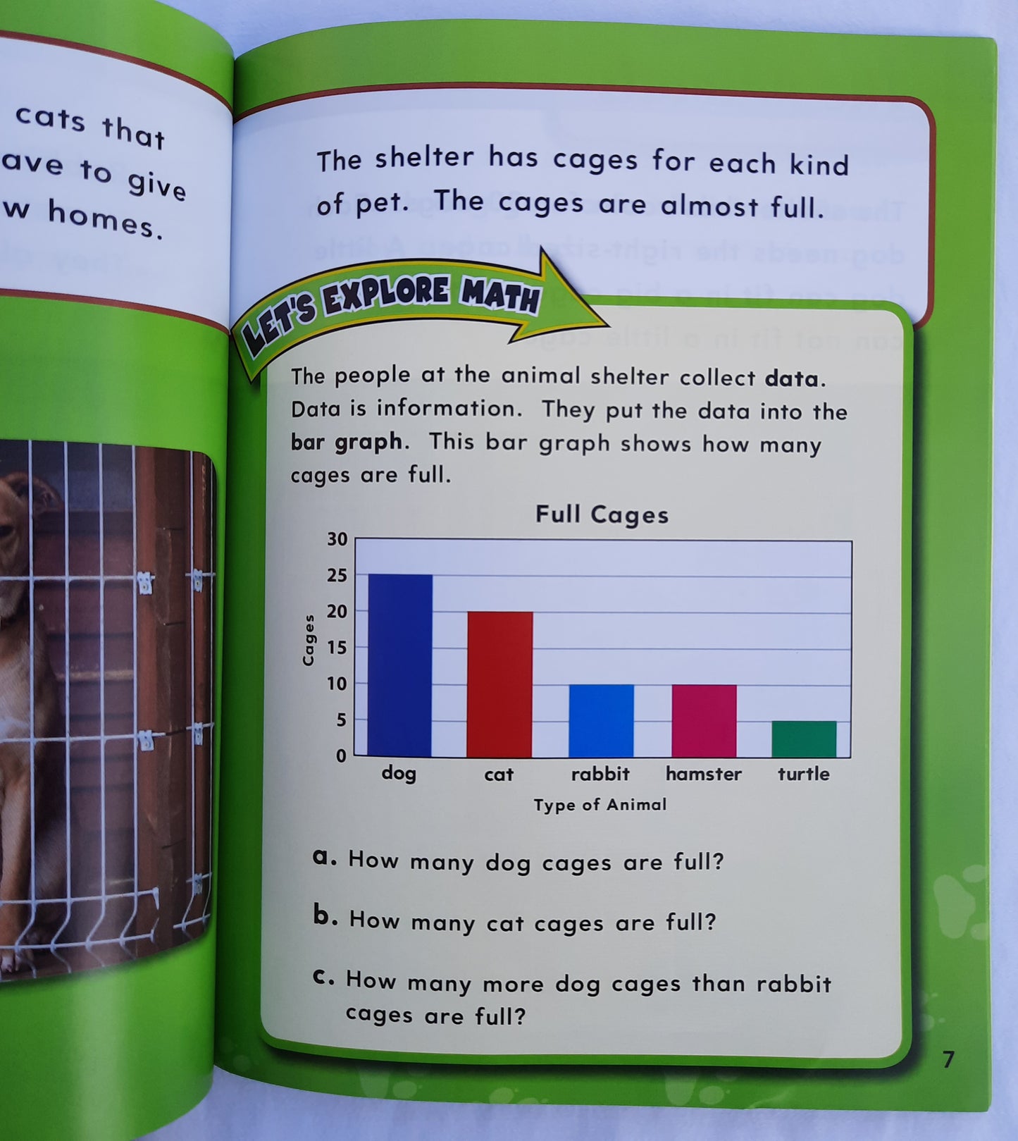 Main Street Animal Shelter: Graphing by Suzanne Barchers (Very Good, 2011, Pbk, 32 pages, Teacher Created Materials)