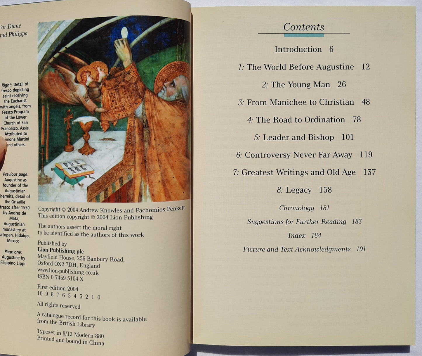 Augustine and His World by Andrew Knowles; Pachomios Penkett (New, 2004, Pbk, 191 pages, Lion Books)