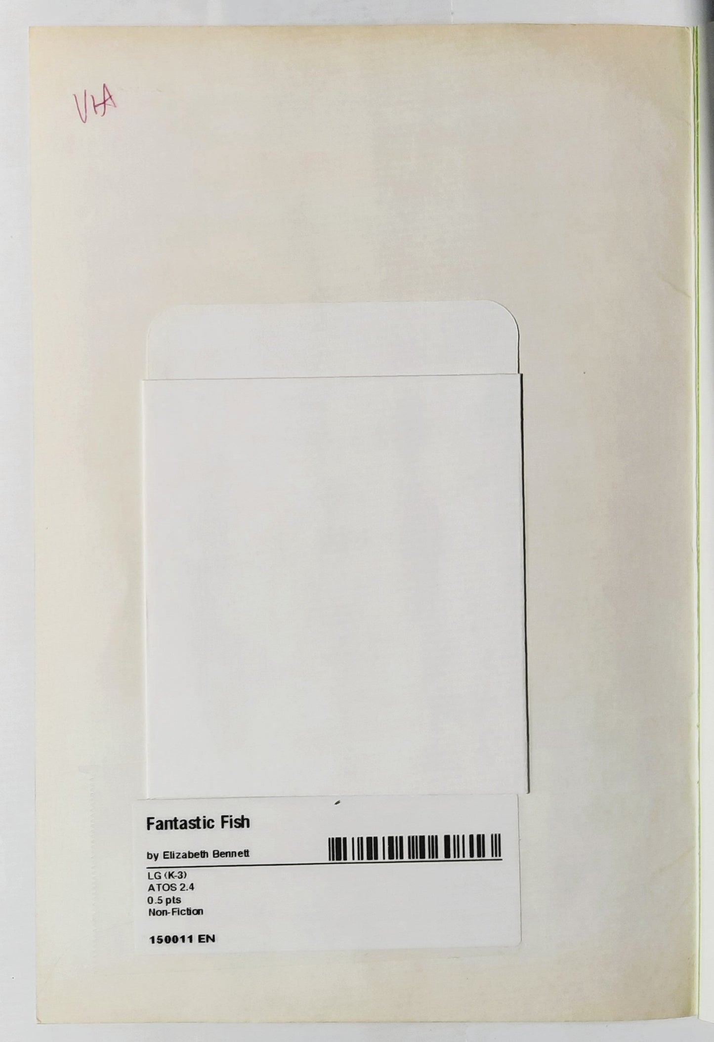 Science Vocabulary Readers: Fantastic Fish by Elizabeth Bennett (Very good, 2009, Pbk, 16 pages, Scholastic)