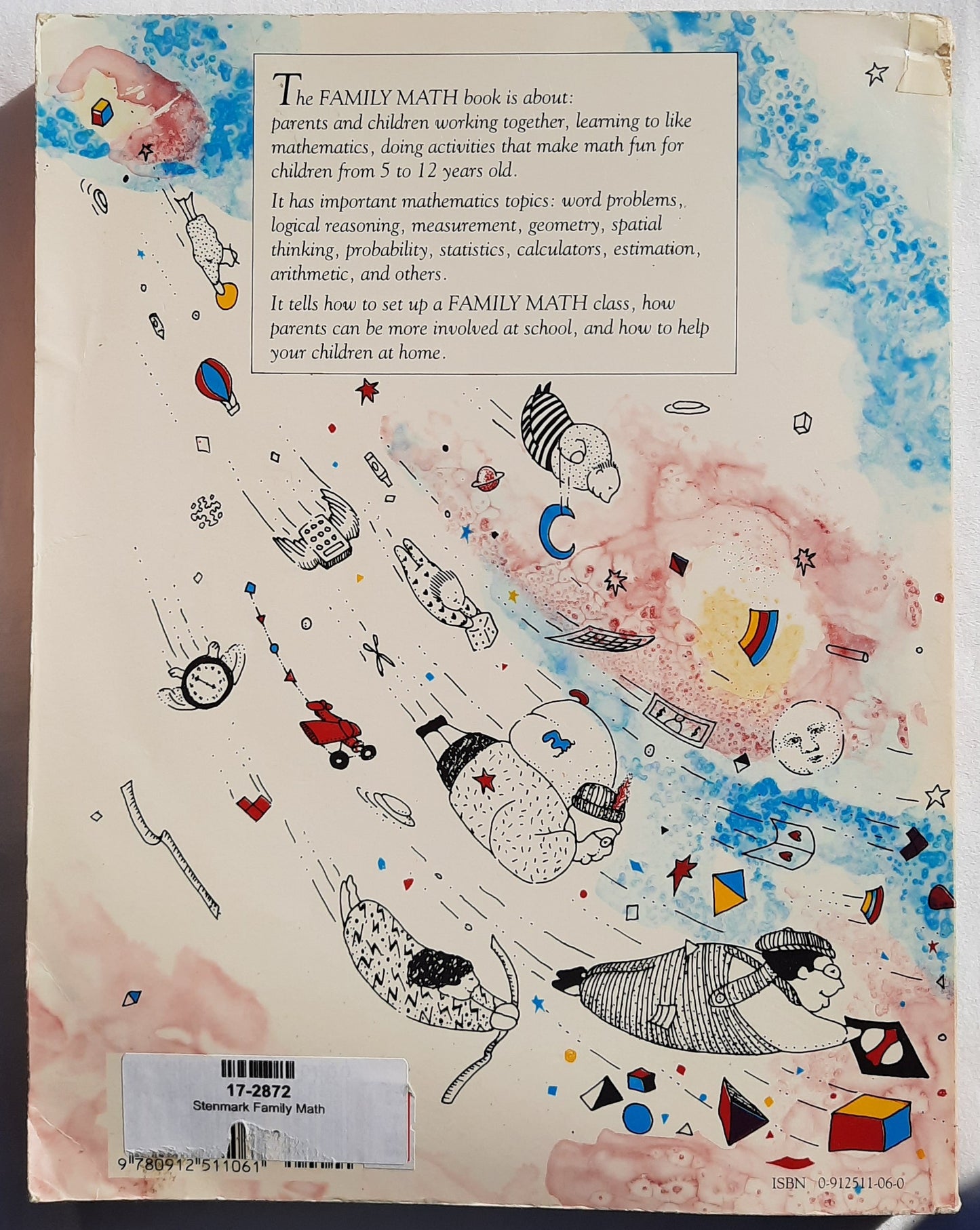 Family Math by Jean Stenmark; Marilyn Hill (Good, 1986, Pbk, 319 pages, Regents University of California)