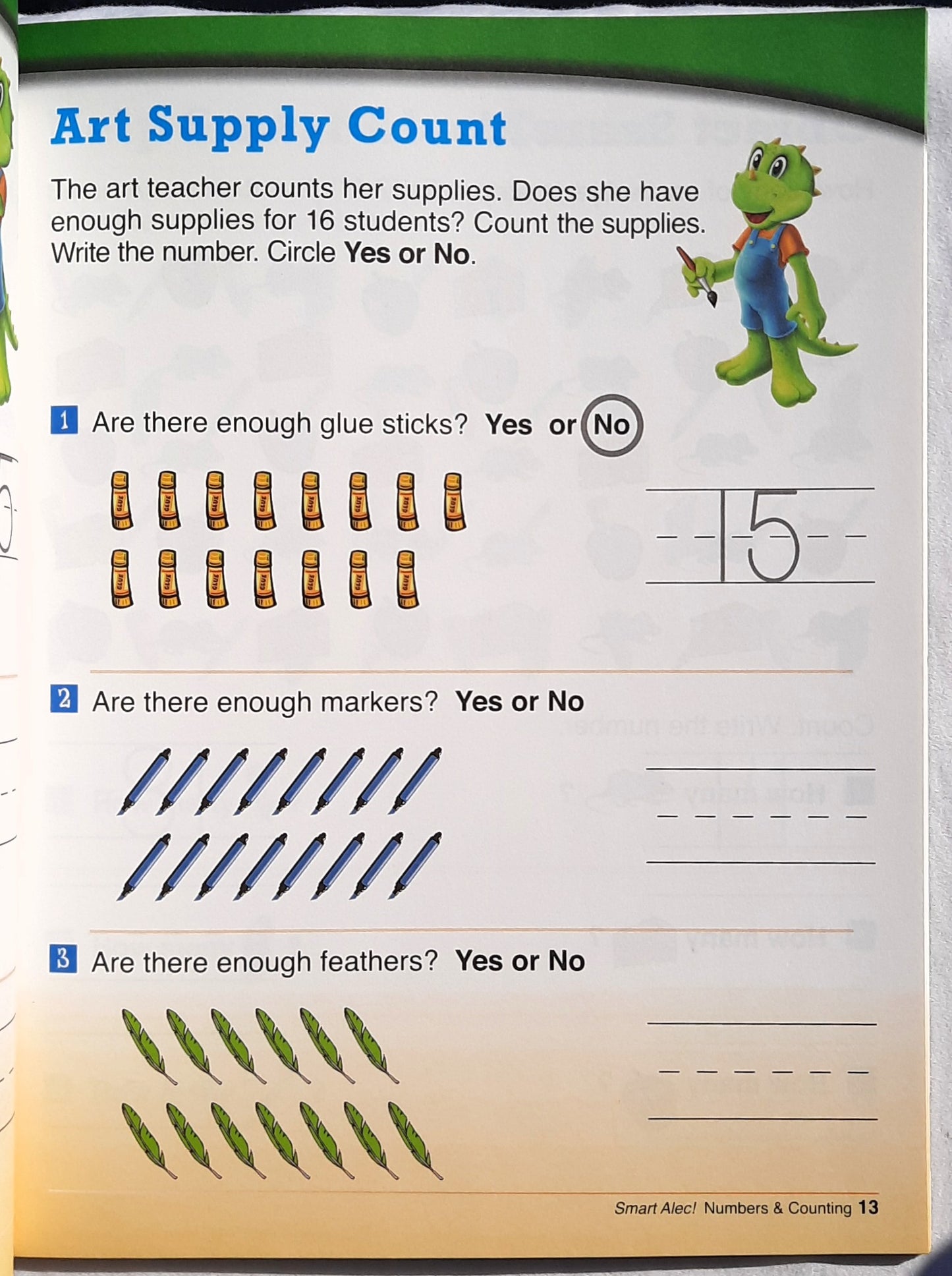 Smart Alec: Numbers & Counting Grade K (New, 2020, Pbk, 48 pages, Edgeucational Publishing)