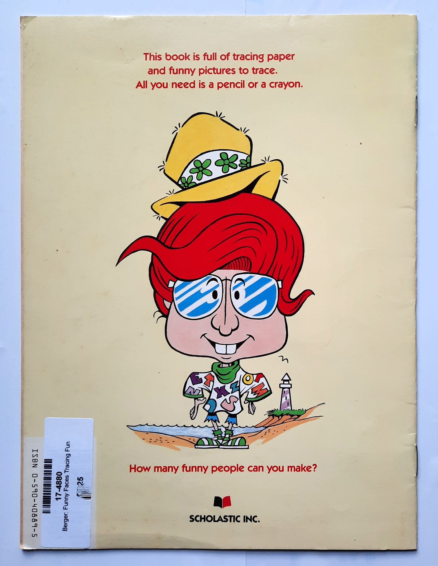 Funny Faces Tracing Fun by Joan Berger, Karen Braun; Anita Sperling (Good, 1987, Pbk, 32 pages, Scholastic)