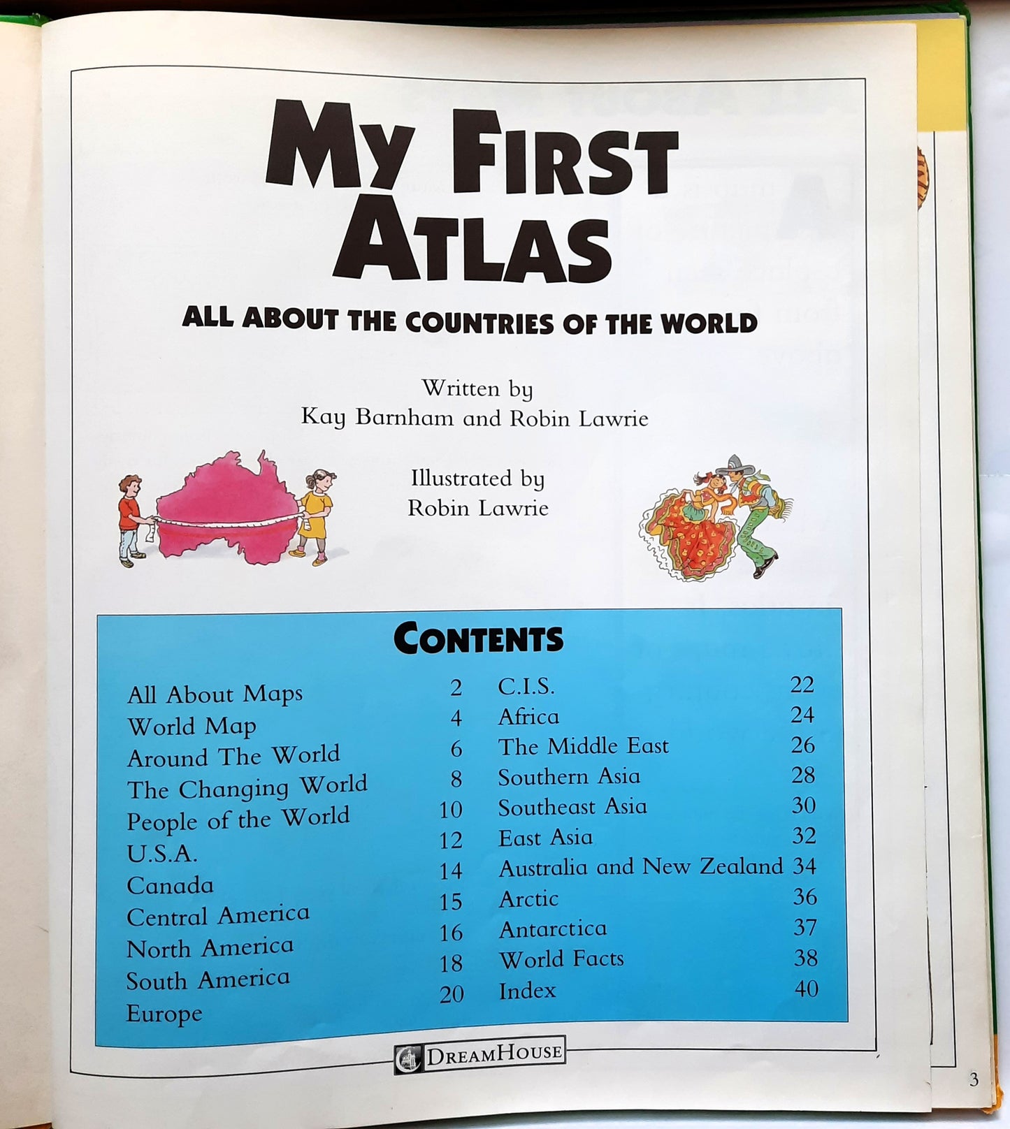 My First Atlas by Kay Barnham; Robin Lawrie (Acceptable, 1994, HC, Zigzag Publications)